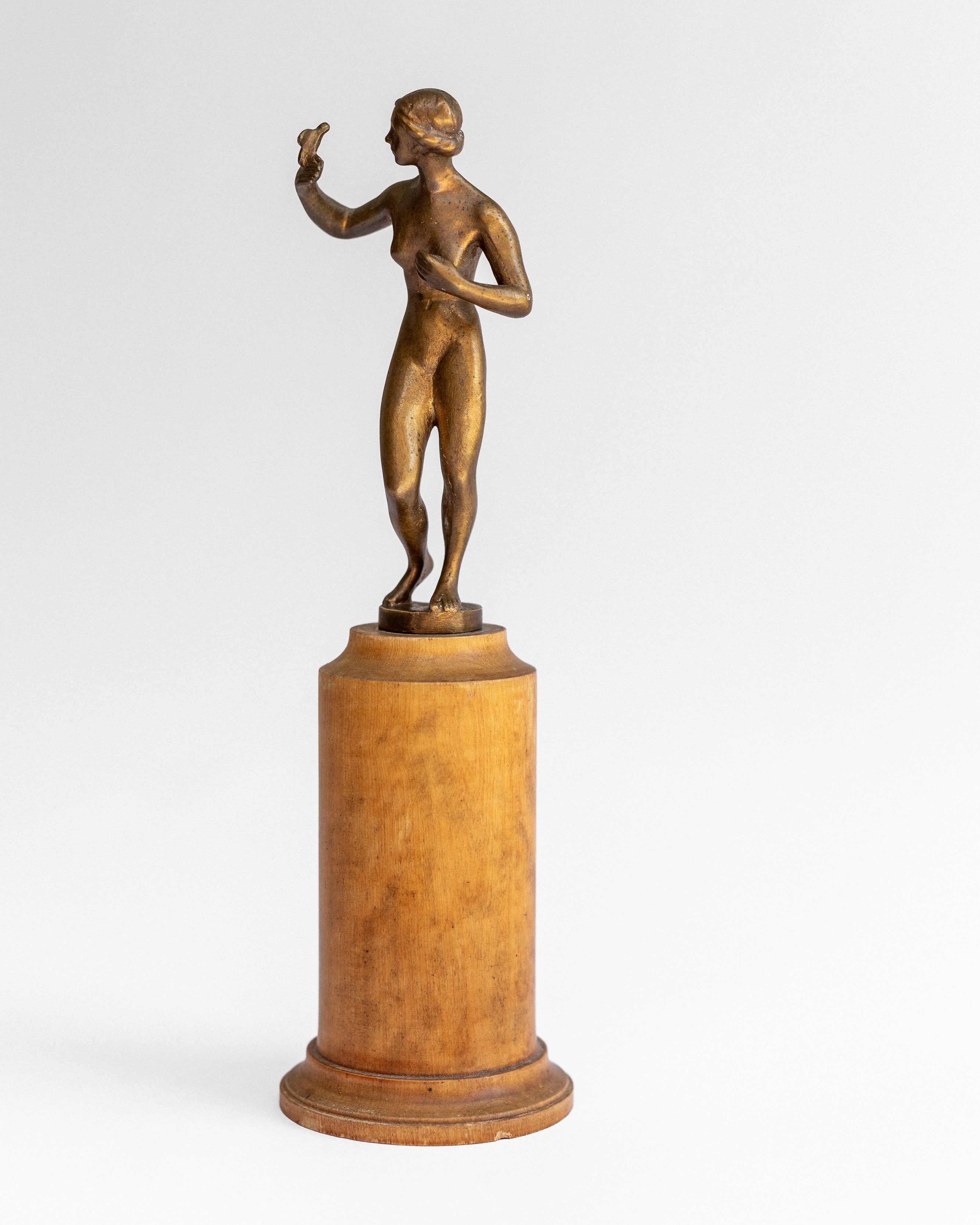 Neoclassical Bronze Sculpture by Tore Strindberg, Sweden, 1920s-30s — detail view