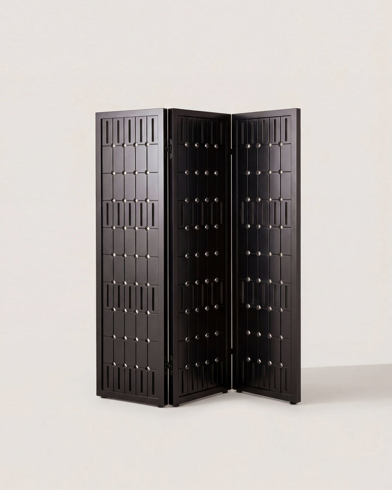 Folding Screen PARAVENT by Zoé Wolker Studio | The Oblist — dark wood, modern design