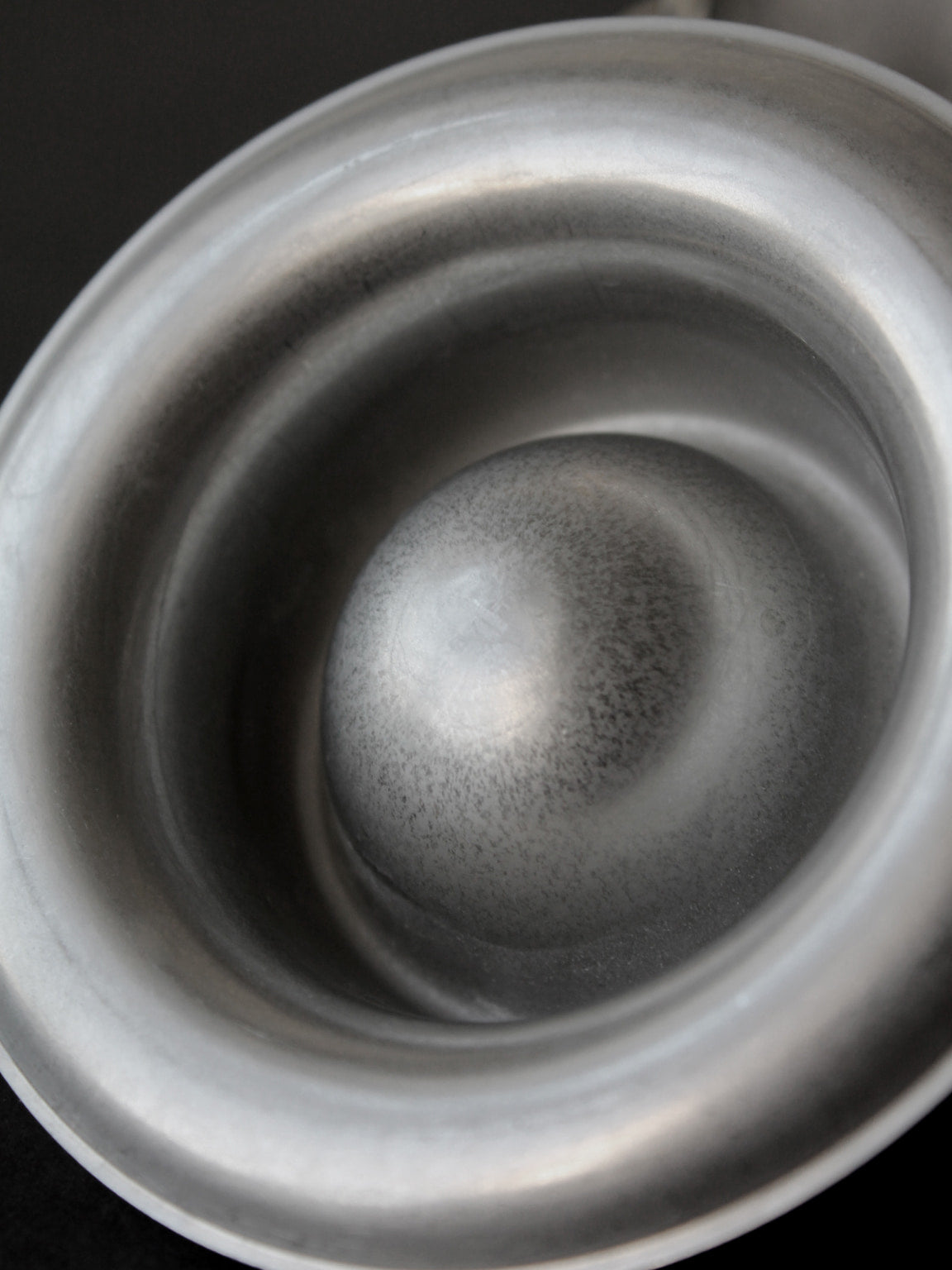 Stainless Steel WMF Egg Cups, Set Of 6, Germany, 1970s — close-up view of polished metal interior