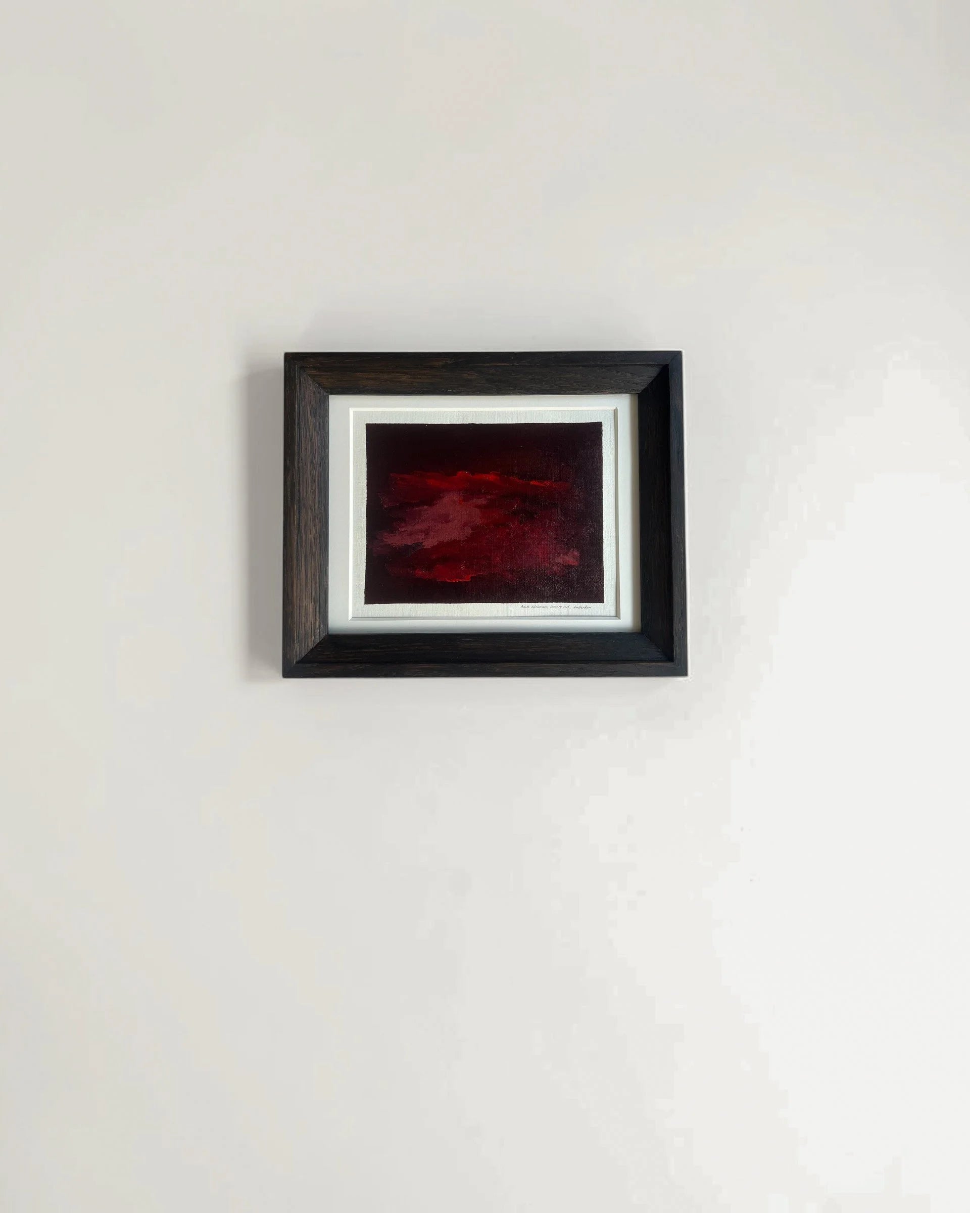 Burgundy Night (2026) - Oil Painting by Aimée Adriaansen — detail view