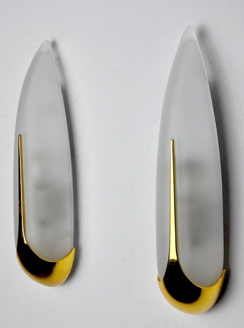 Pair of "ears of corn" Sconces by Idearte 1980 — lifestyle setting
