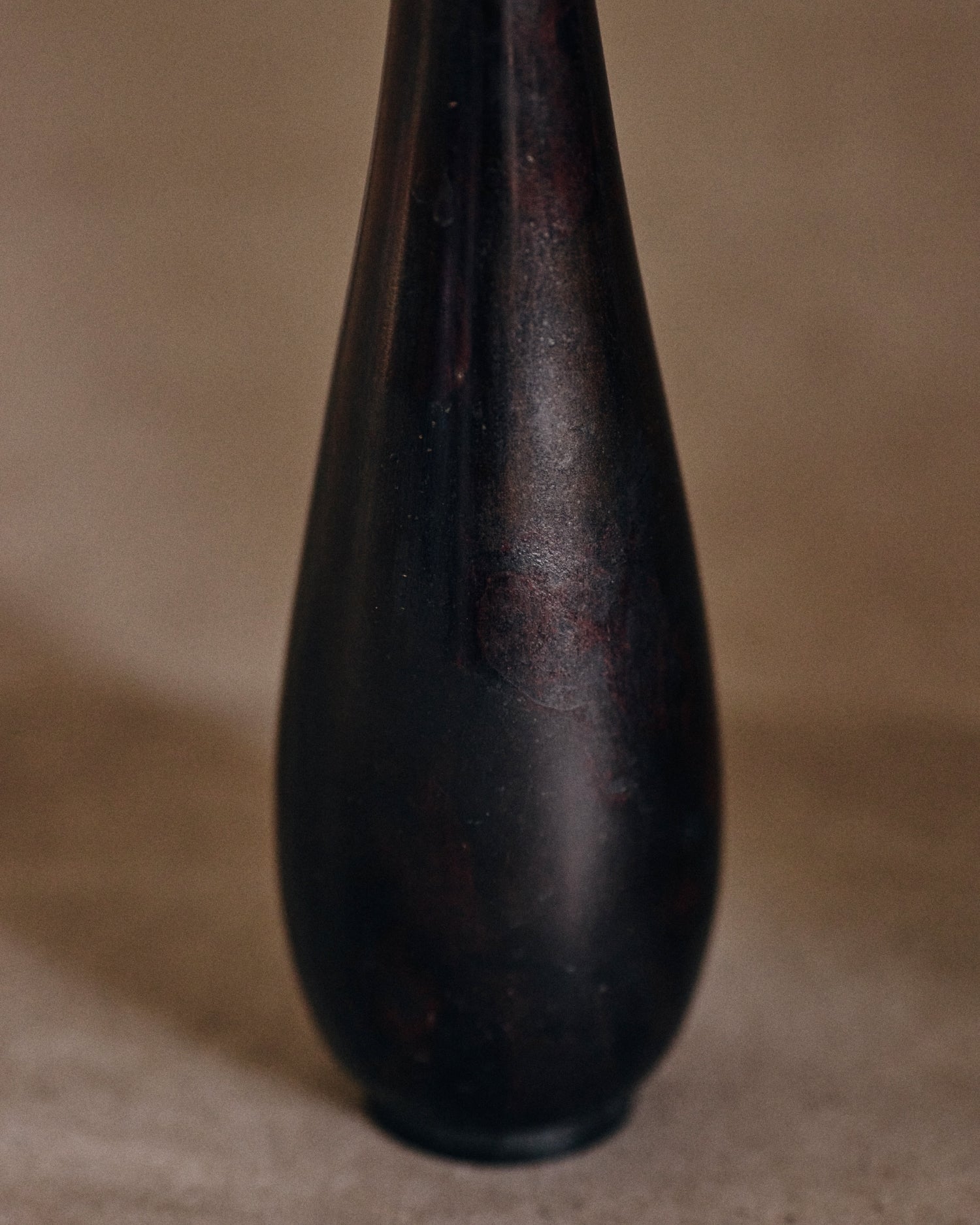 Japanese bronze Ikebana vase No.1 — alternate view