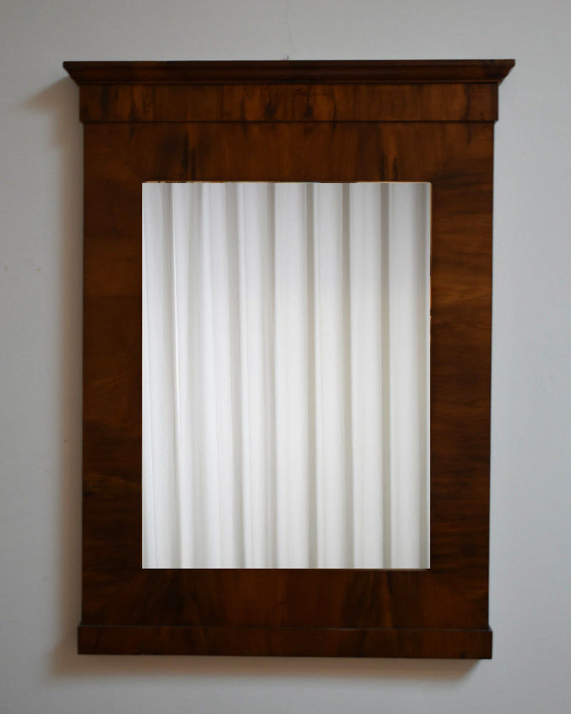 Empire Style Mahogany Beveled Mirror, 1940s by Barracuda Interiors | The Oblist — vintage mahogany frame