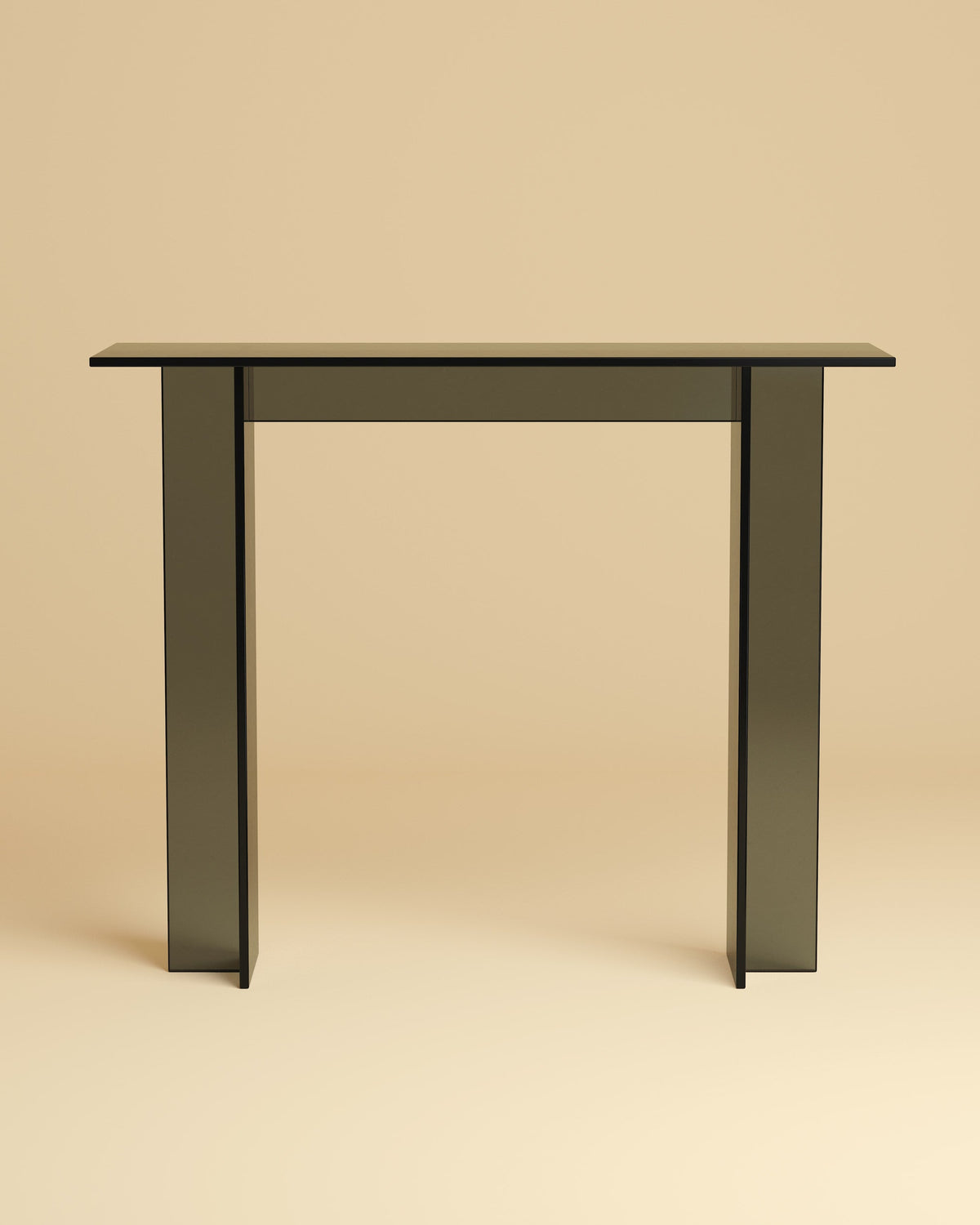 Glass Console Table - NAZ Series — close-up