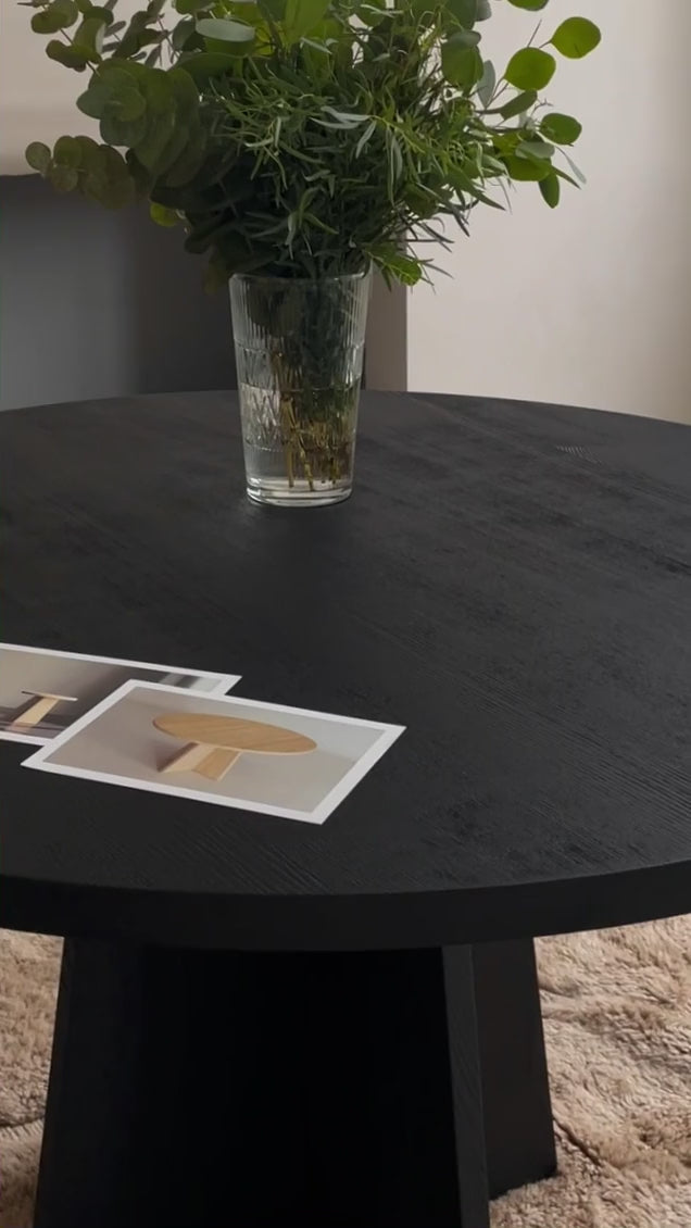 Round Dining Table in Ash and Oak - Collection - Video