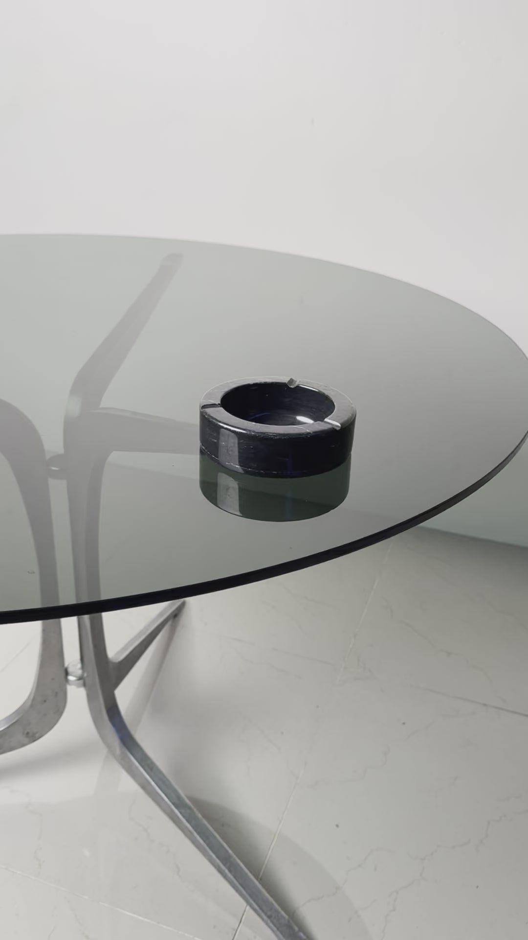 Italian Black Marble Ashtray | The Oblist