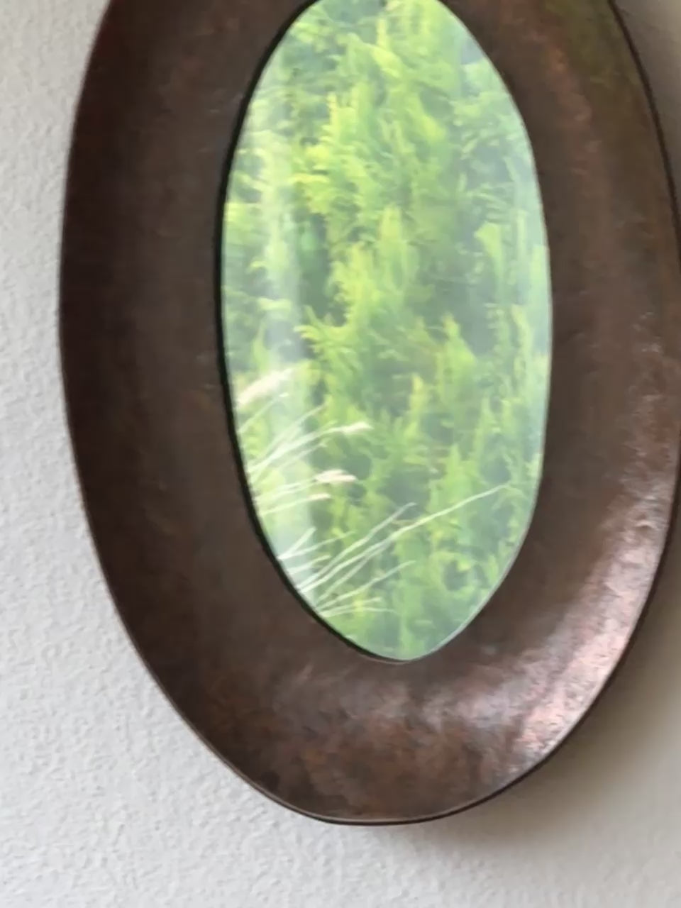 Angelo Bragalini Hammered Wall Mirror In Copper, Italy 1960 - Video