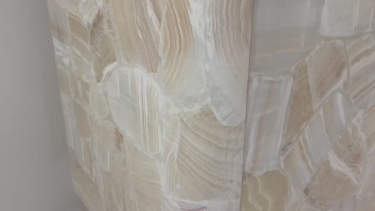 Eoli Credenza in White Onyx, Postmodern Sideboard/Cabinet - Video