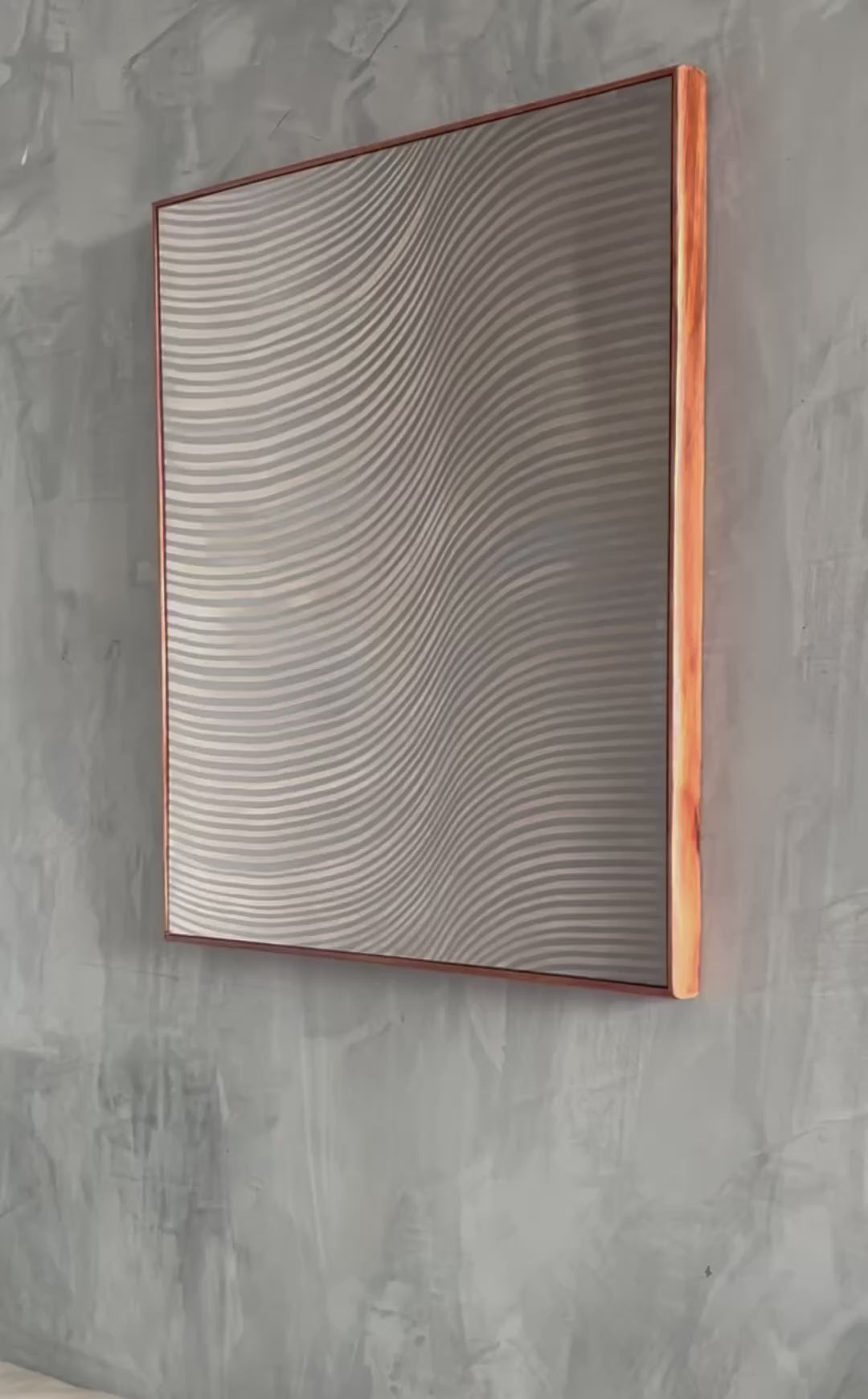 Metal Drawing No.2 - reflective wall piece in stainless steel - Video