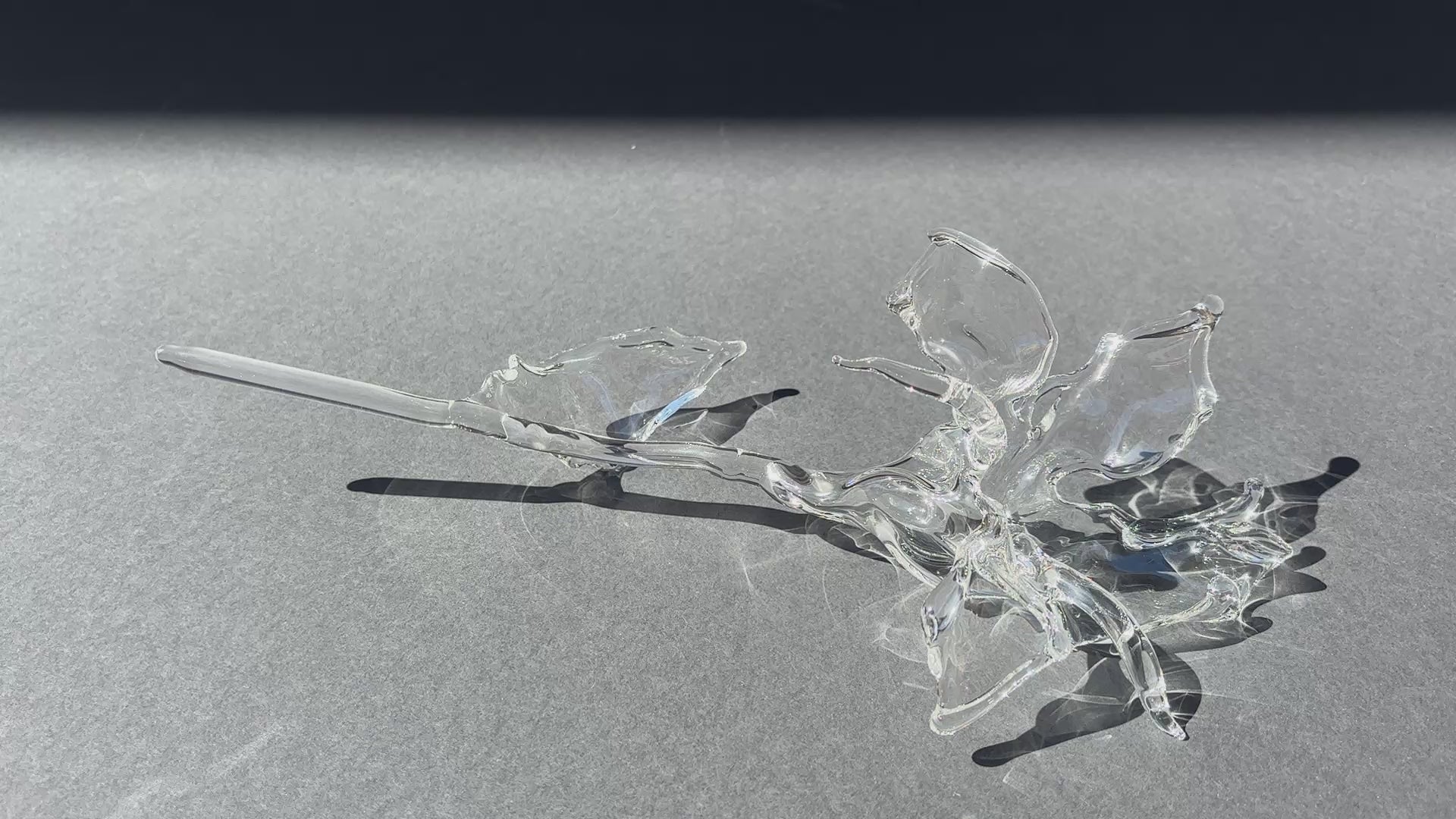Glass Flower Organic Sculpture - Video
