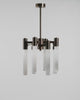 SELENE Chandelier in selenite and brushed bronze - Video