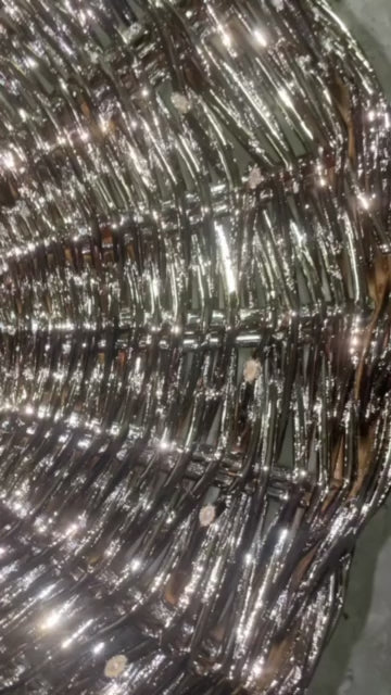 Small Glossy Black Metal Coffee Table in Aluminium - Video