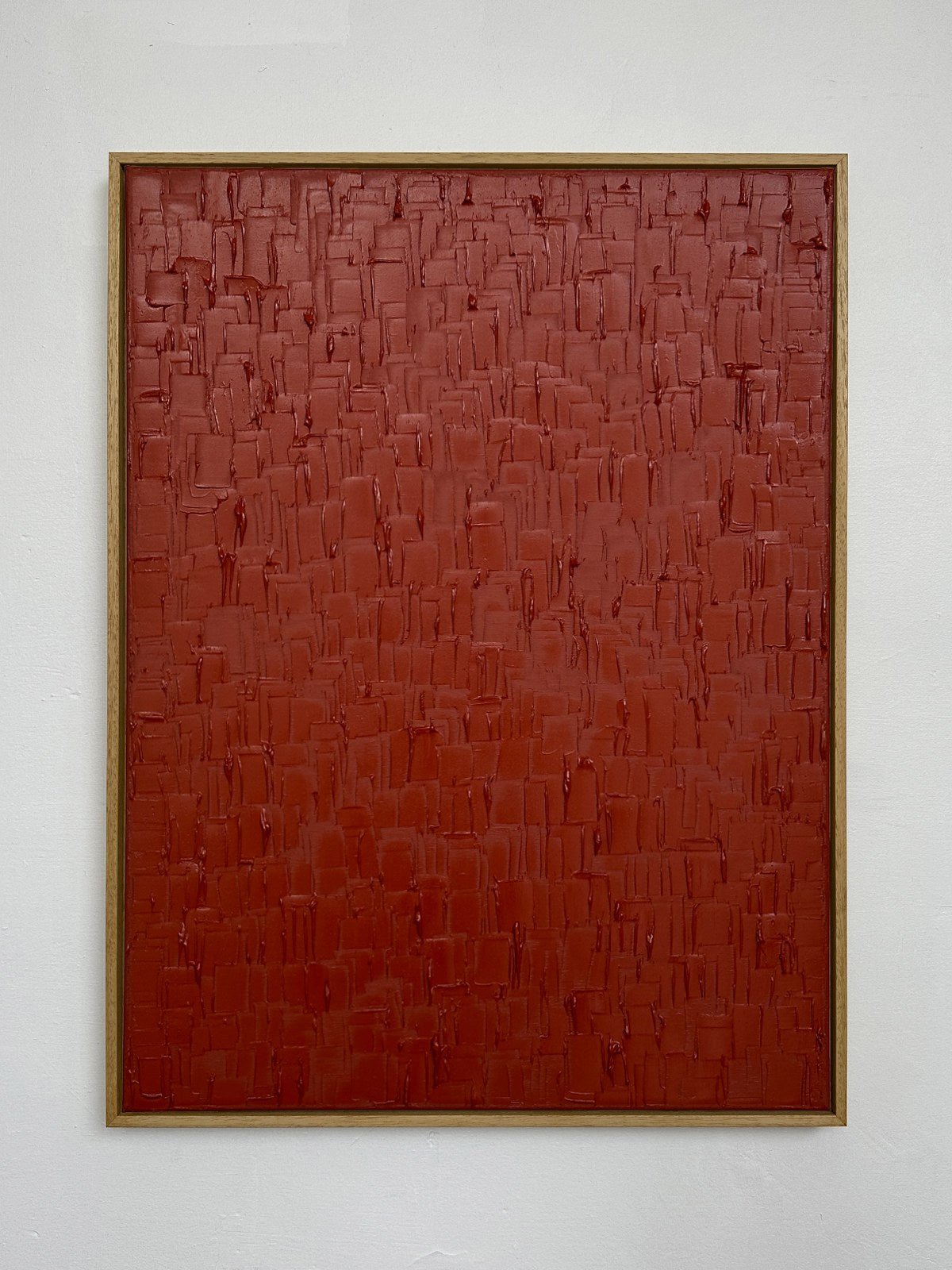 'Venetian Red - Heavy Texture' Painting by Roi Elmaliah | The Oblist