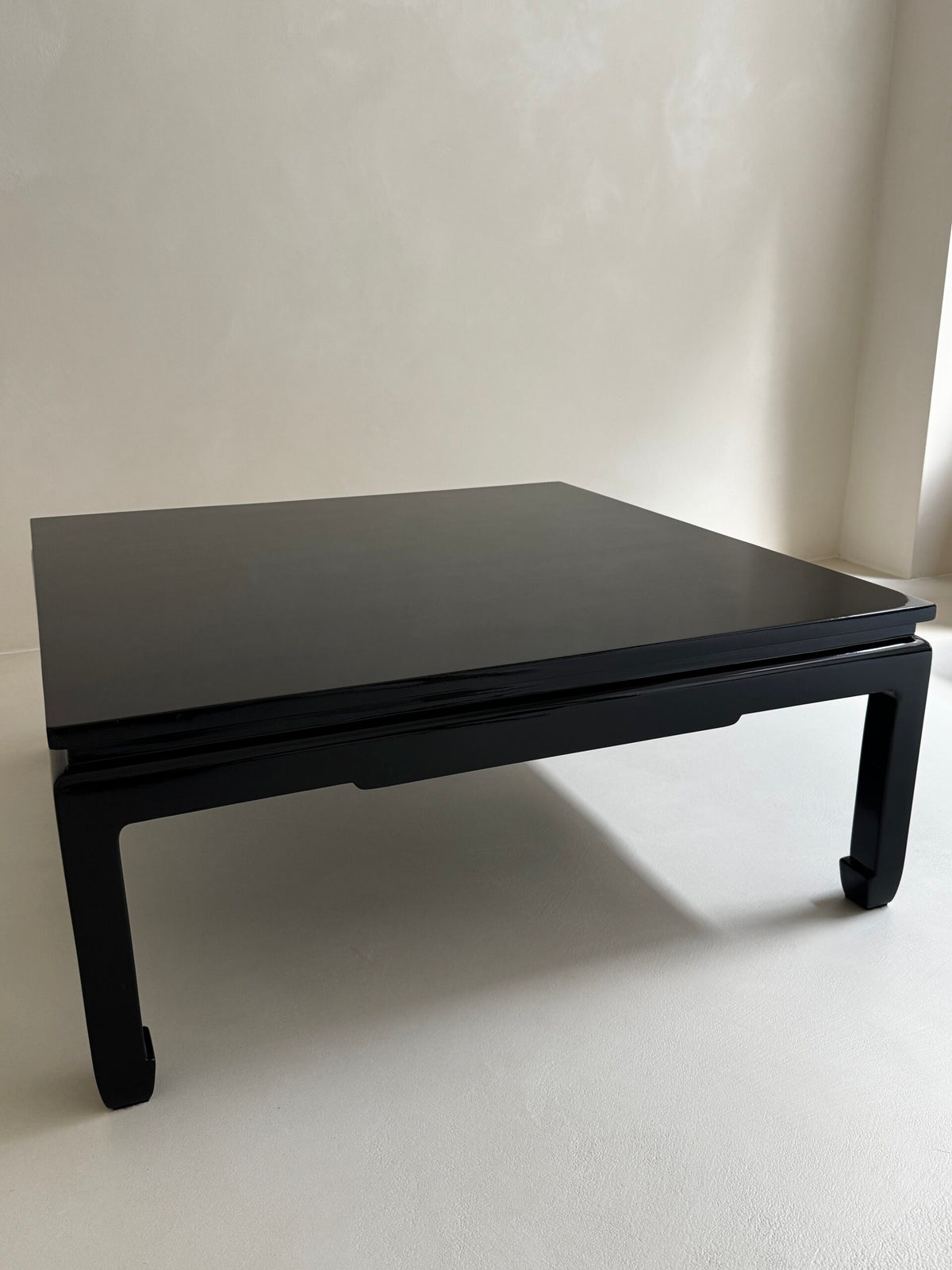 Vintage Black Lacquer Coffee Table — alternate view