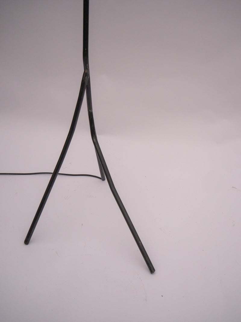 Base detail of Balancing Act floor lamp with tripod legs