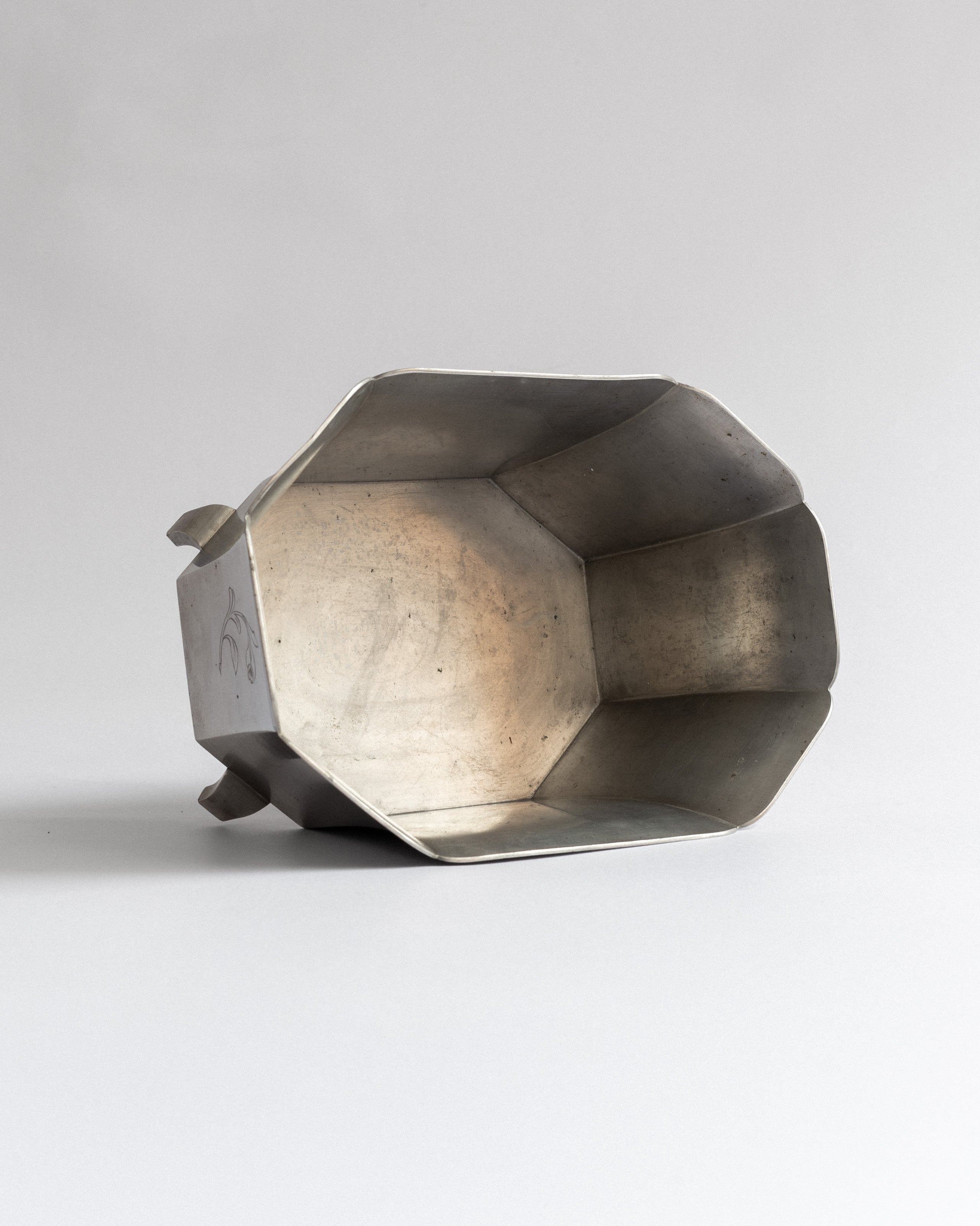 Art Deco Pewter Jardiniere, 1930s, Sweden — alternate view