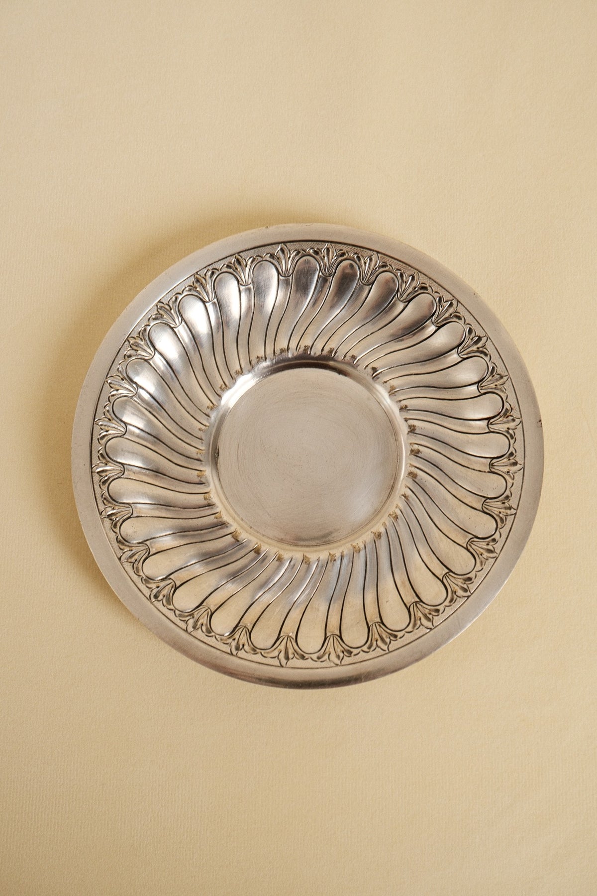 Art Nouveau Silver-Plated Trinket Dish by Léopold Auzolle — lifestyle setting