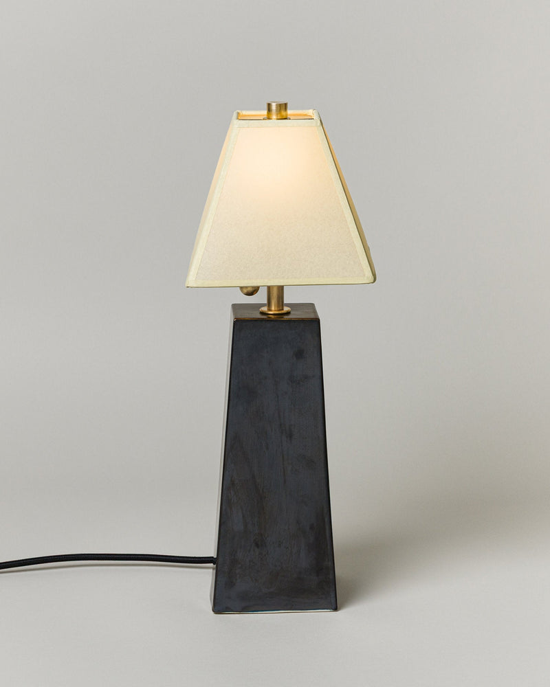 Osen Table Lamp Tall, Graphite / Faint Green Shade by SIN | The Oblist