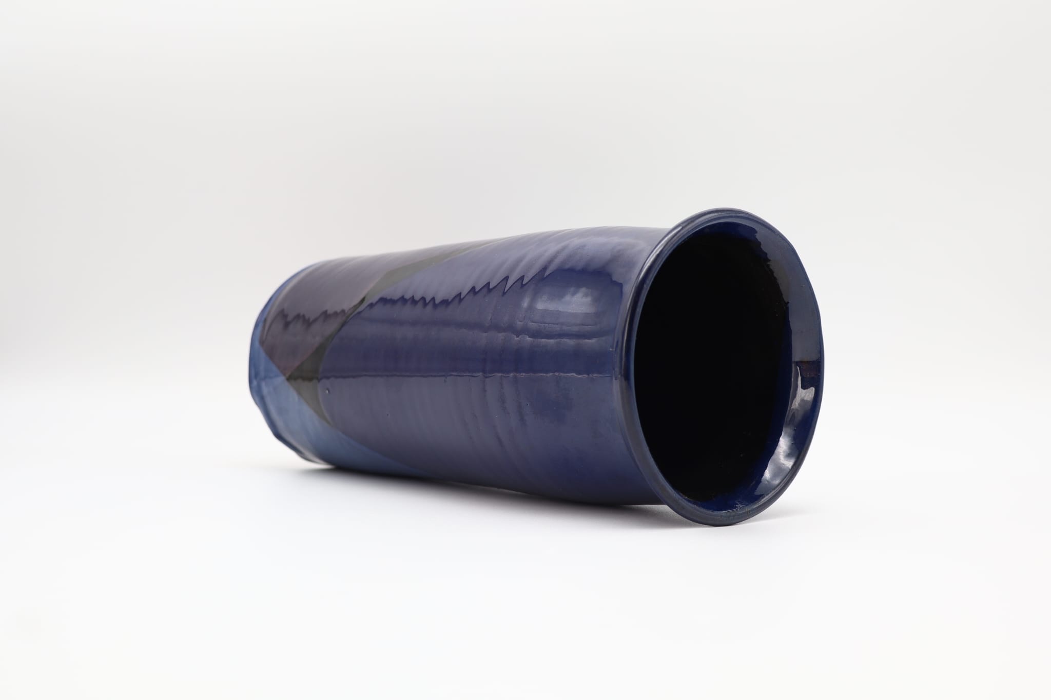Mid-Century Modernist Cobalt Blue Ceramic Vase by Thomas Buxó, 1970s — lifestyle setting