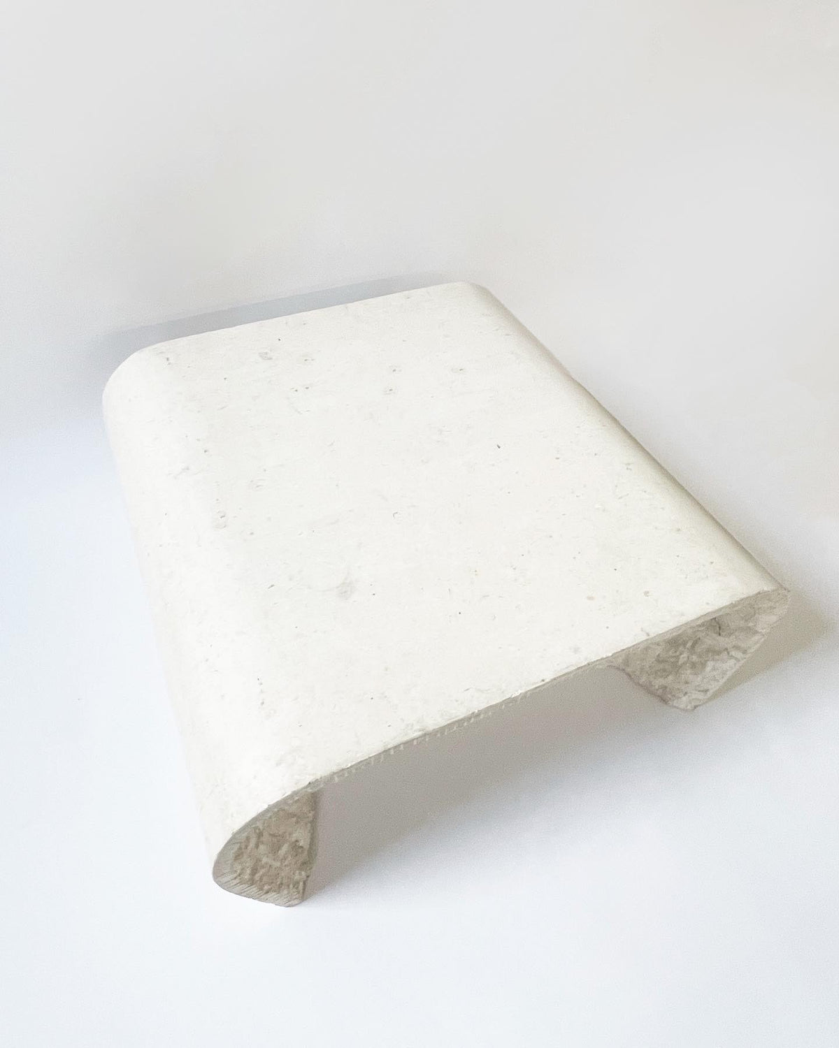 Tesselated Stone Waterfall Coffee Table — side angle
