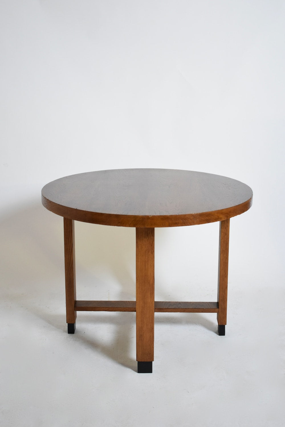 Amsterdam School Round Pedestal Table, 1930s