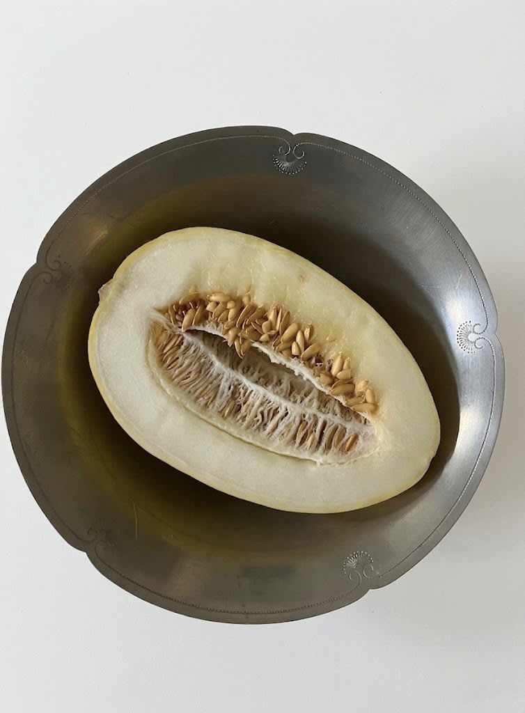 Footed Art Deco Bowl by Just Andersen — side angle