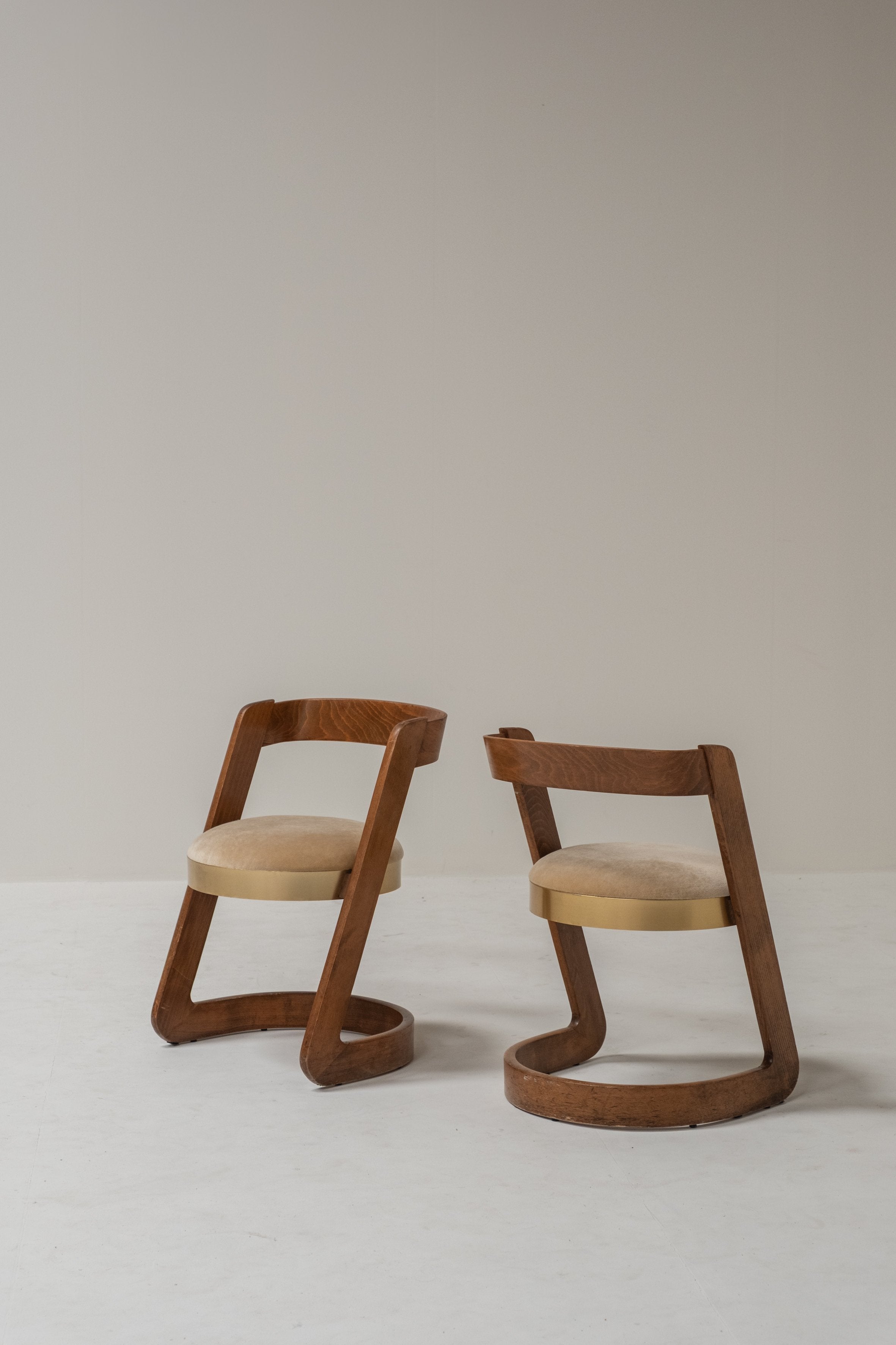 Set of 6 Willy Rizzo Dining Chairs by Mario Sabot, Italy, 1970s — close-up