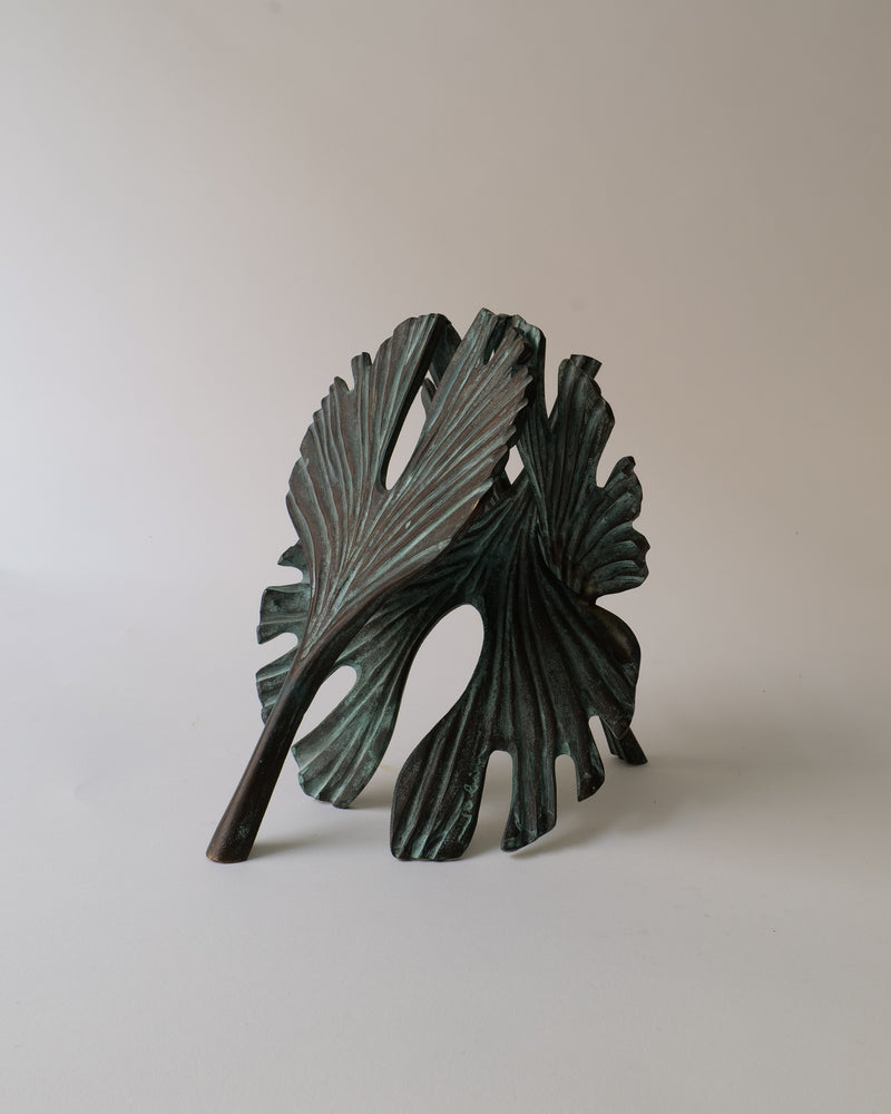 Bronze Sculpture Bernard Jobin by Collection apart | The Oblist — handcrafted green patina finish