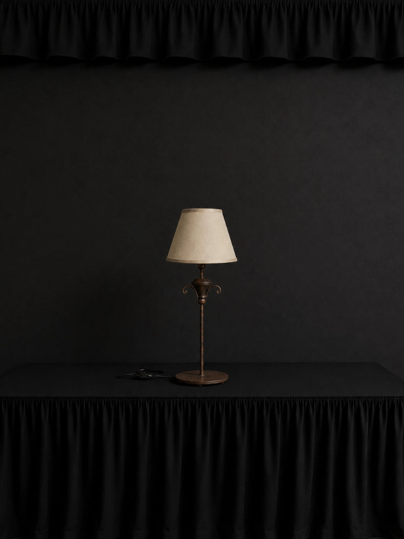 ARTE-LUCE Italian Artisan Table Lamp — detail view