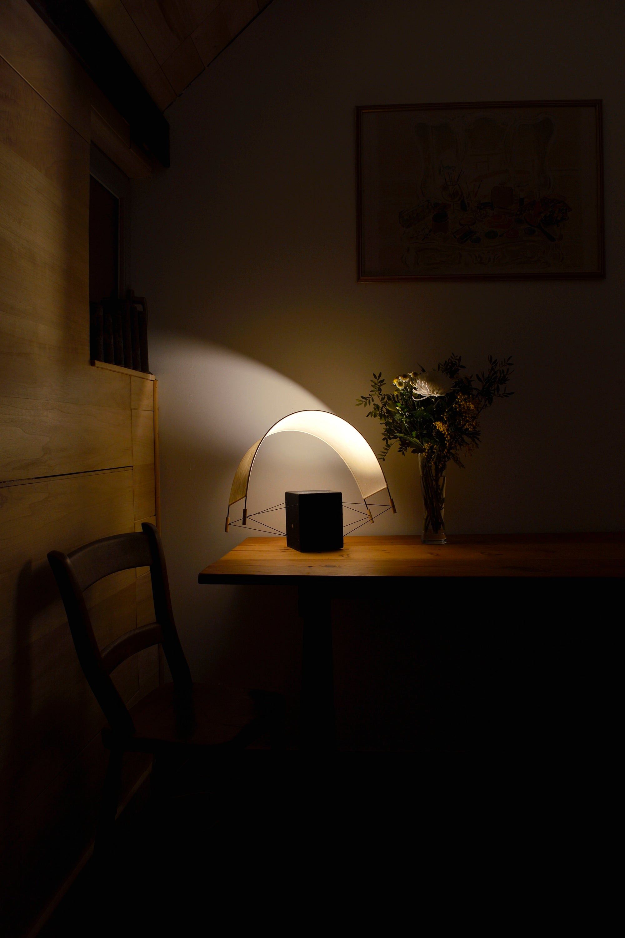 Parametric Design Table Lamps in Terracotta — close-up