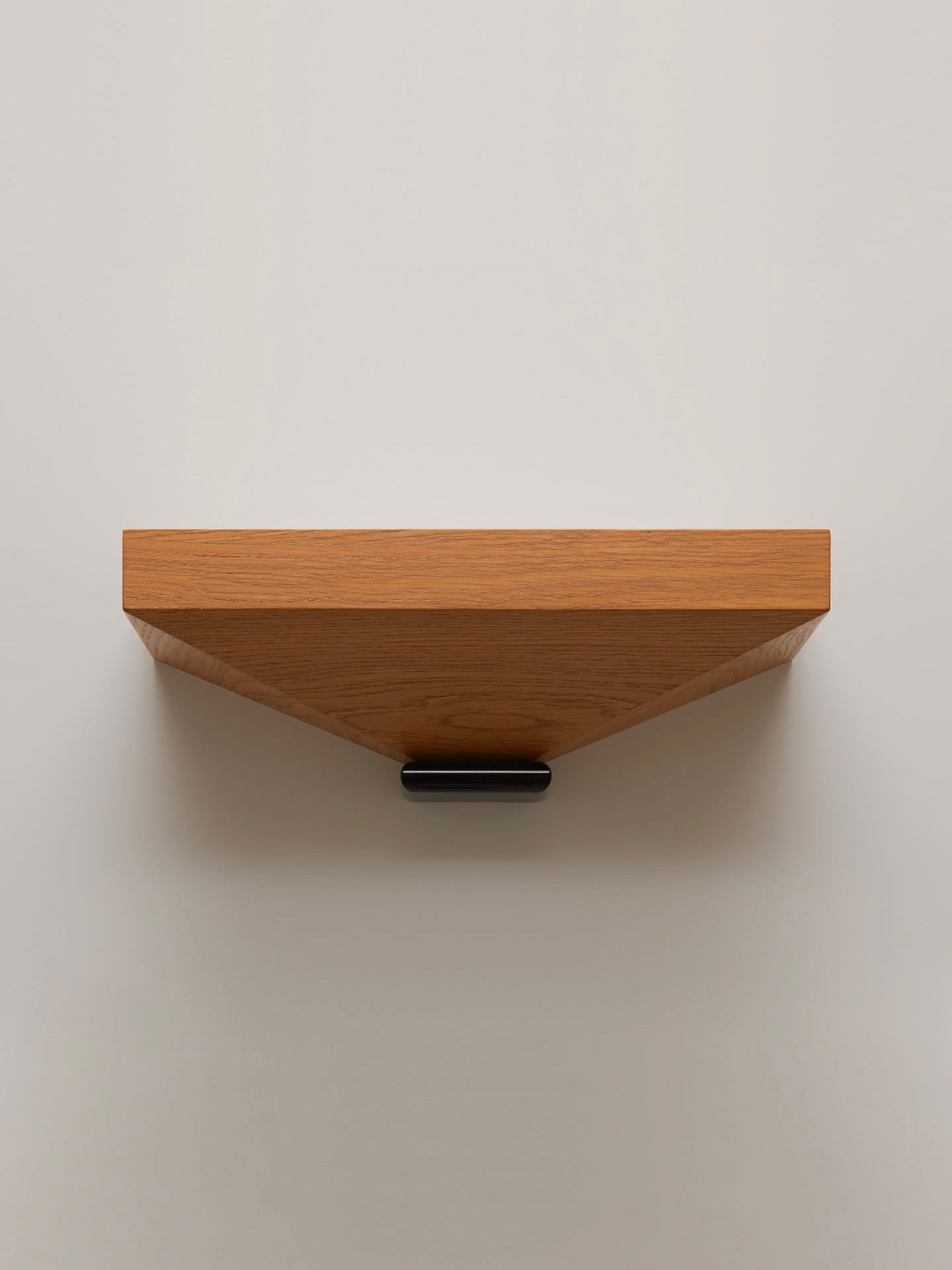"La Corbeille" Wall Sconce, in oak and lacquer — side angle