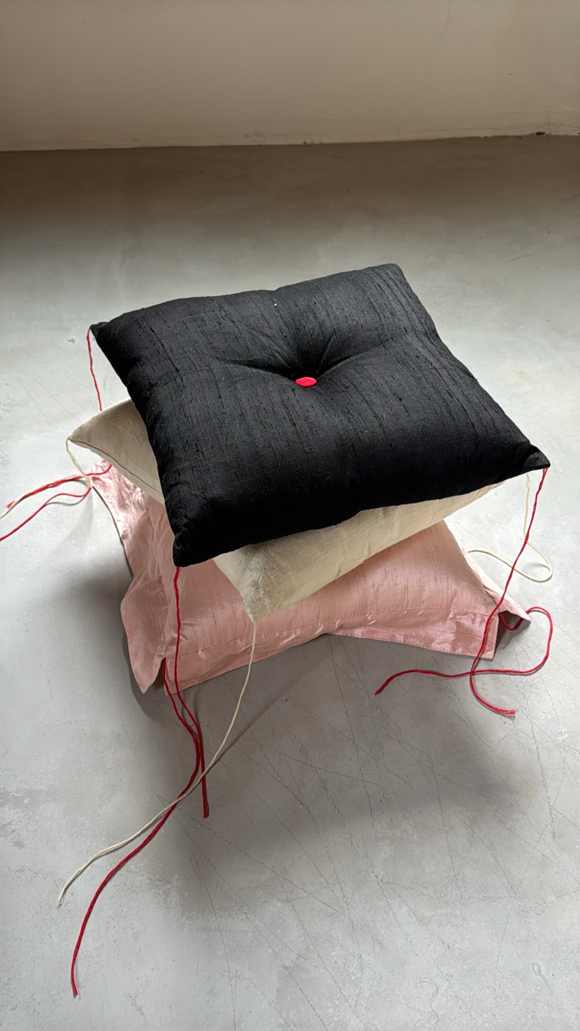 RAINI SILK PILLOW — side angle
