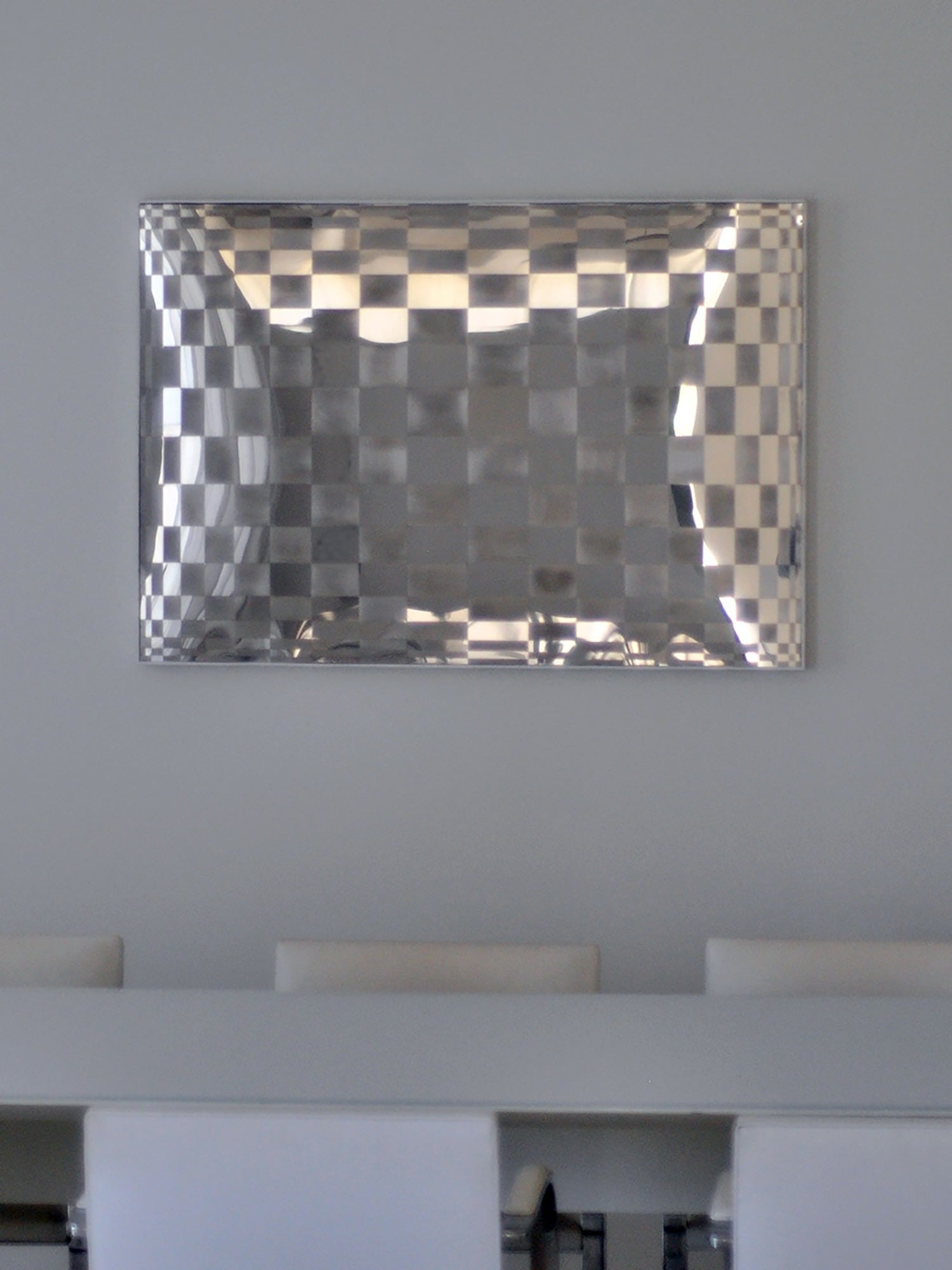 Metal Drawing – Mirror Wall Sculpture — close-up