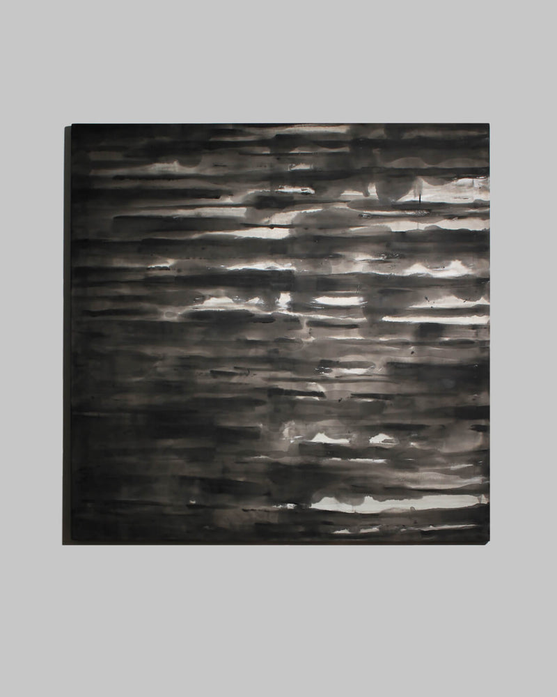 Horizontal Organic Lines In Black And White, Author Painting by Vintage Stories | The Oblist