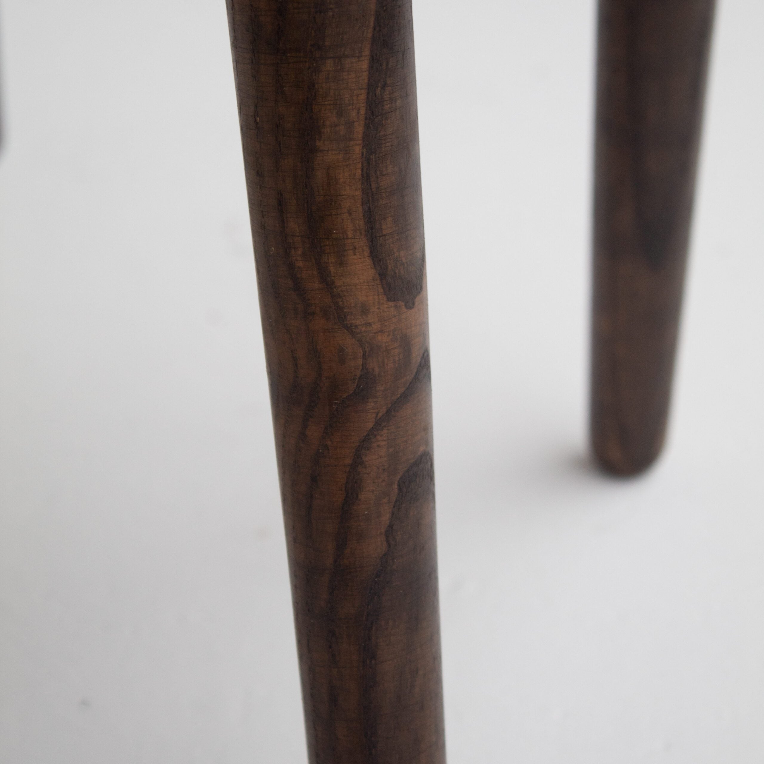 Mid Century Bench and Stools in wood — view 9