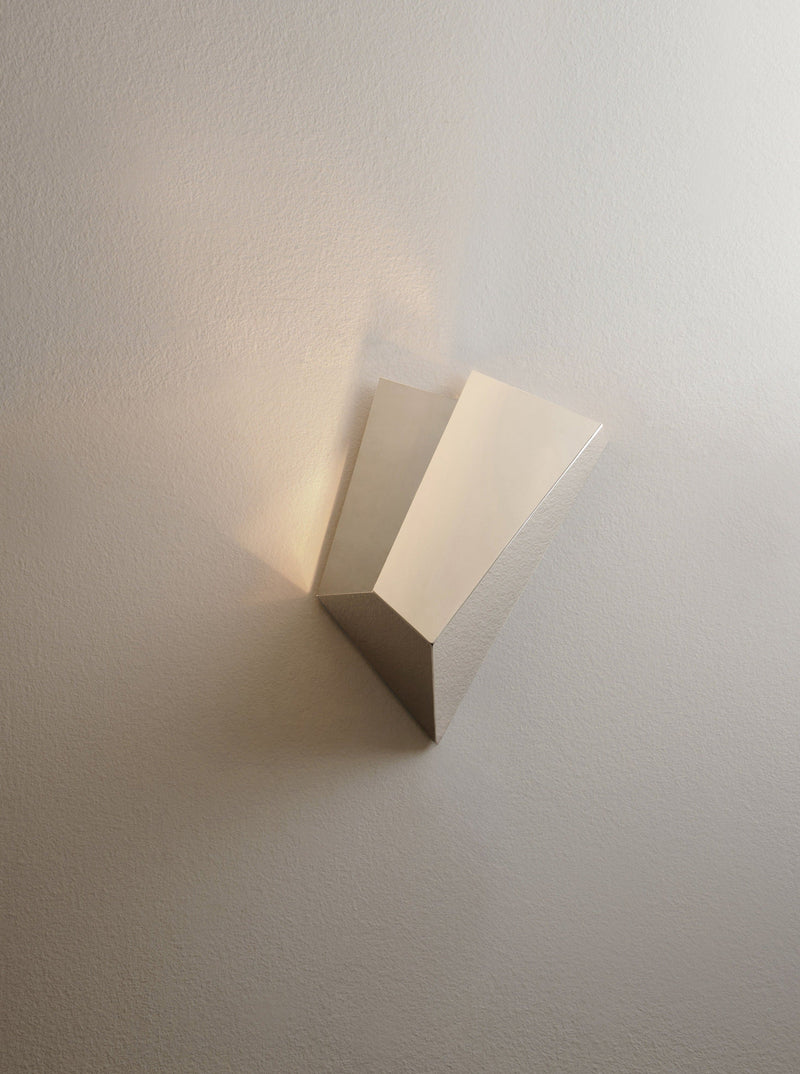 Katoptris Nickel Wall Light by Mariza Galani | The Oblist — modern nickel finish