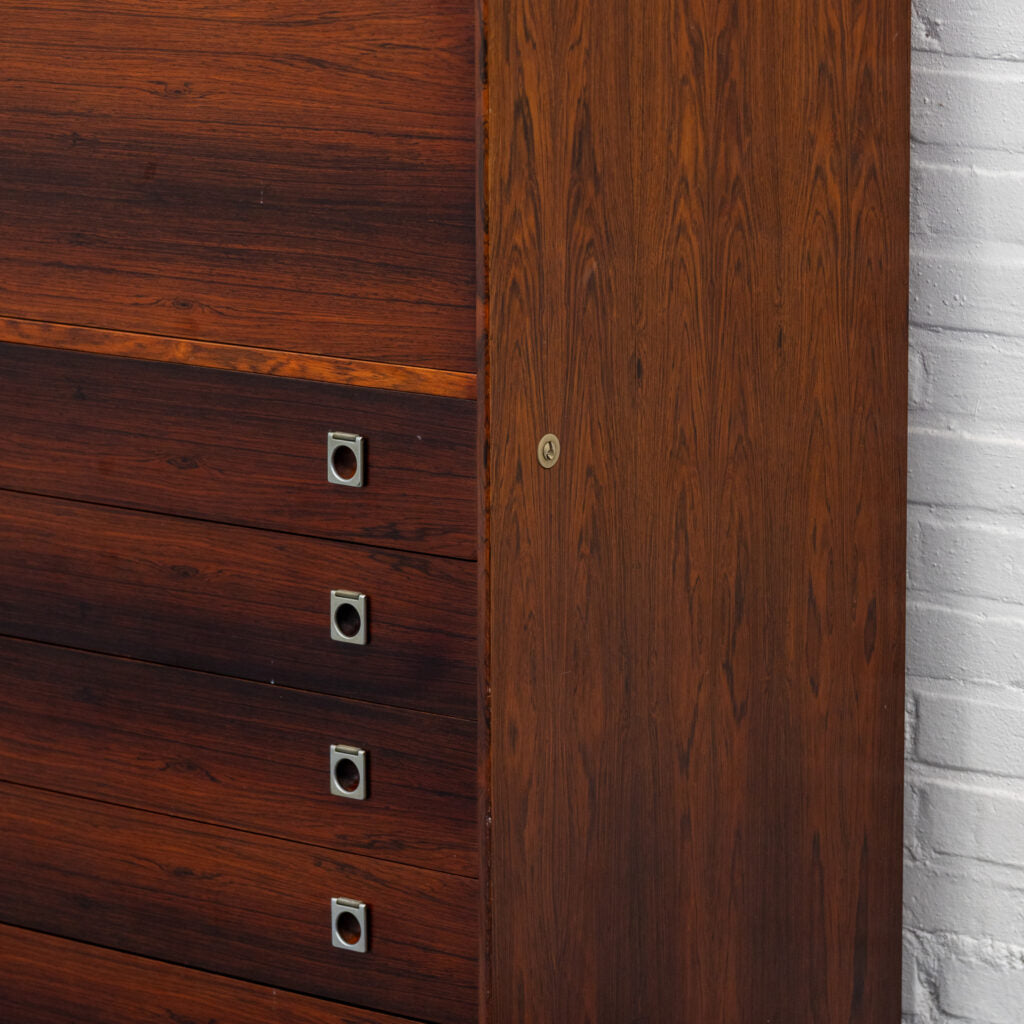 Arne Vodder Rosewood Secretary Sibast — close-up