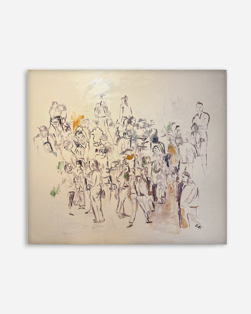 'Conversations' vol.01 painting on cavas by Dovile Bernotaite | The Oblist