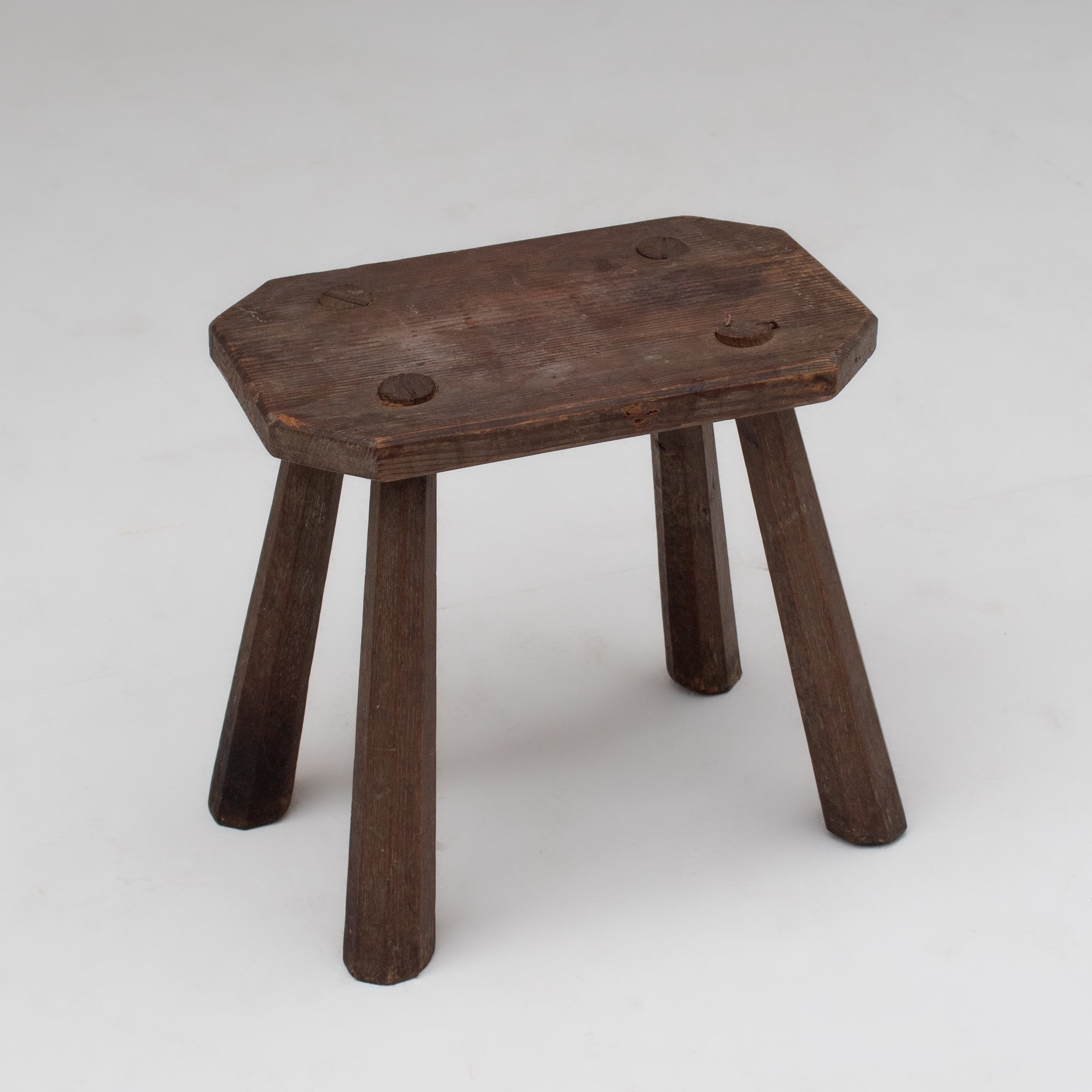 Brutalist Rectangle Bench in Wood — lifestyle setting