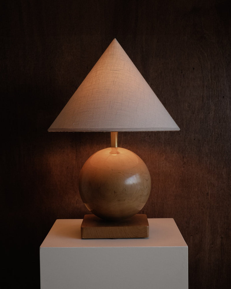 Wooden Cone Table Lamp  by septembre studios | The Oblist