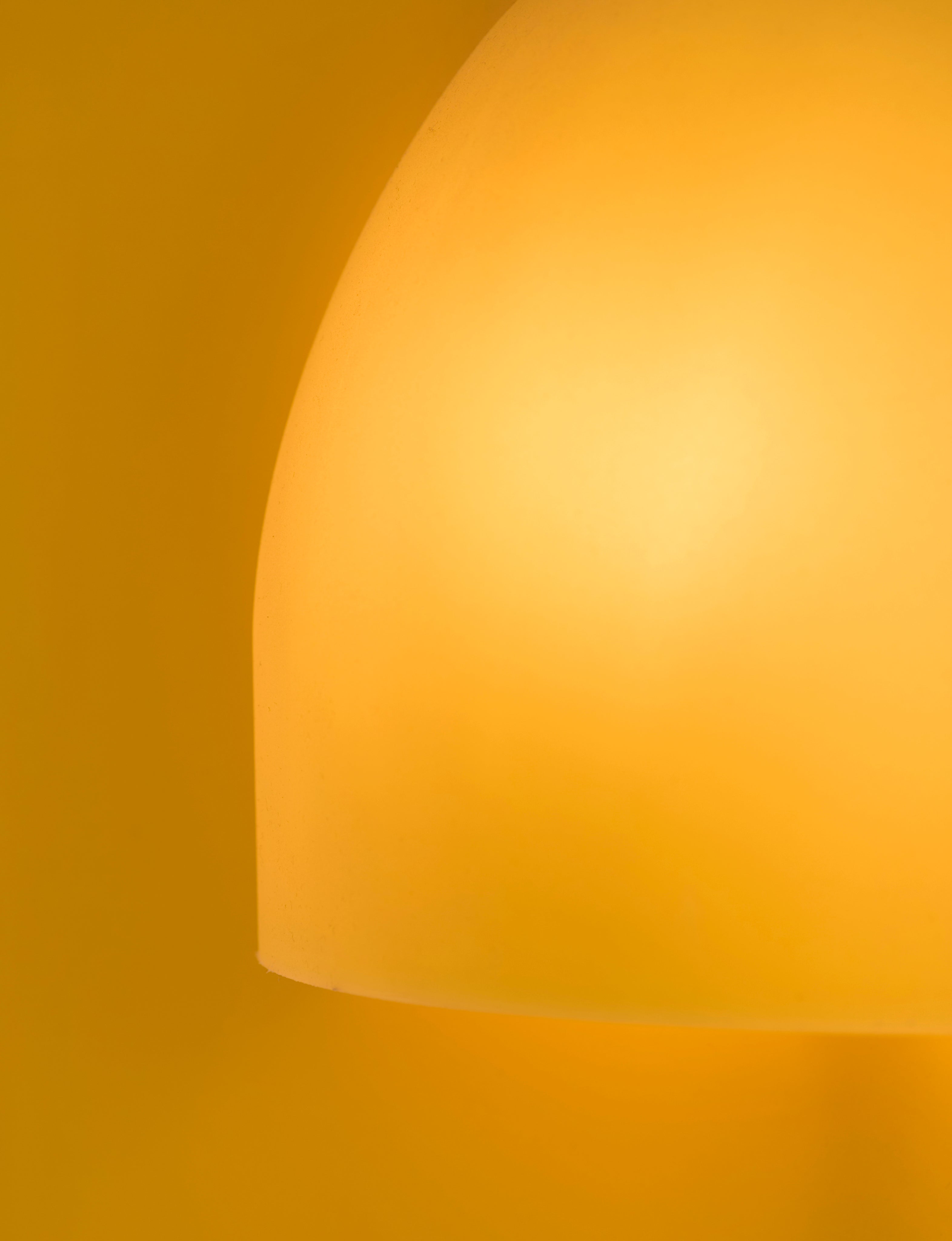 Yellow "Delight" floor lamp by Adrien Gardère for Cinna / Ligne Roset, vintage circa 1990 — alternate view