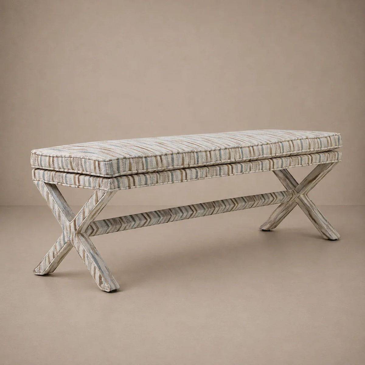 Marcel Double X Bench - Movida Fabric by RIJD Interior — variant detail
