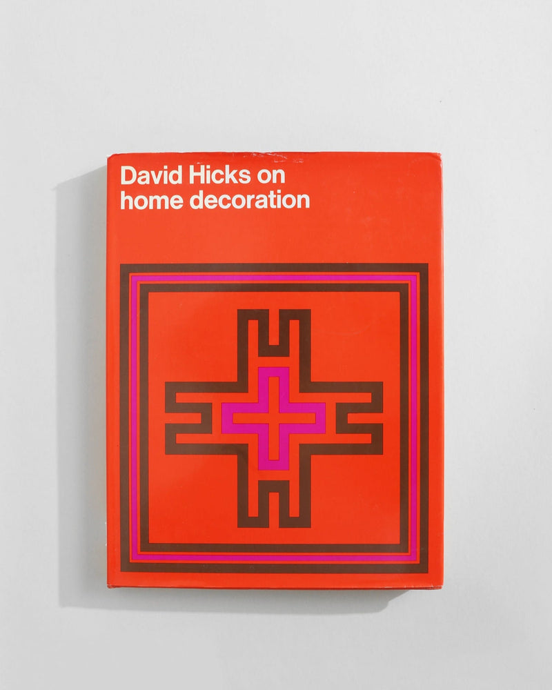 David Hicks on Home Decoration' Book by Villa | The Oblist — bright red cover, modern design