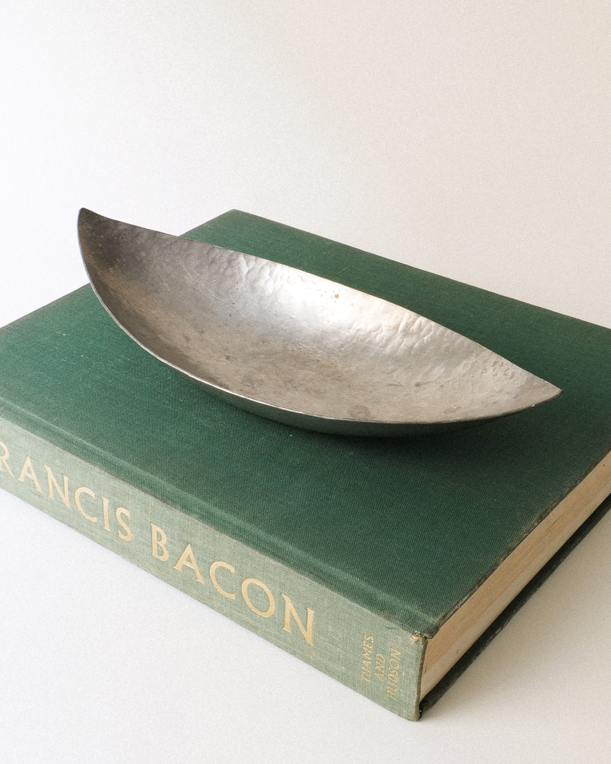 Pewter Bowl Erik Torssell Sweden 1969 — side angle