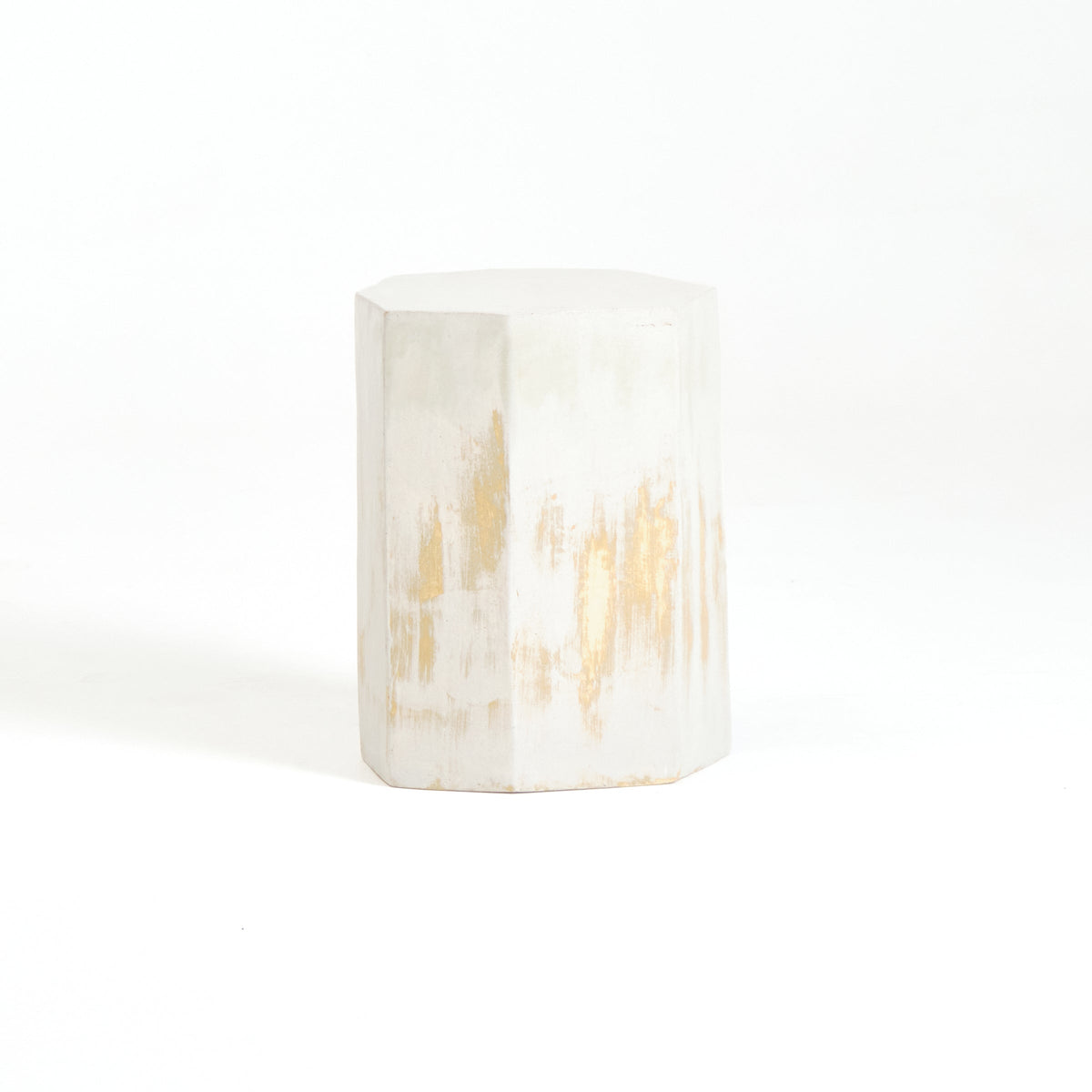 Ceramic Side Table (geometric) — lifestyle setting