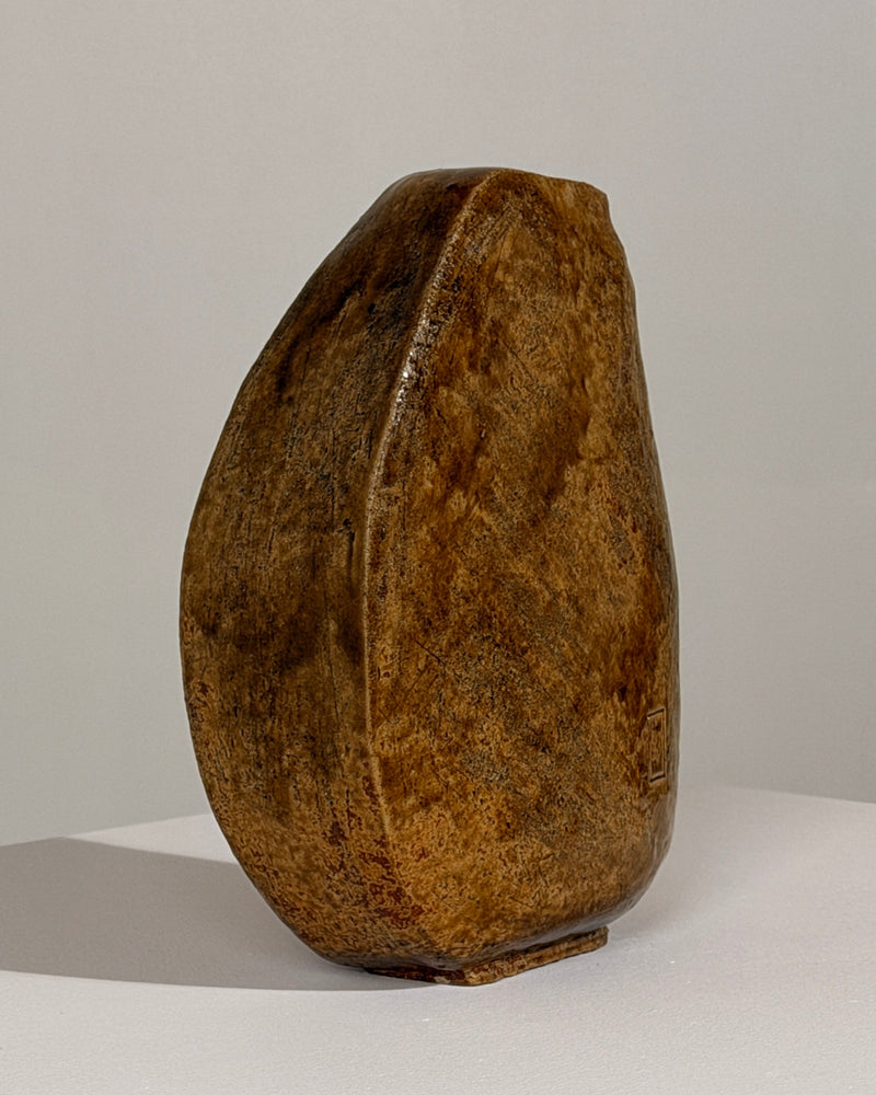 Stoneware Vase by Figuresdesign | The Oblist — earthy brown finish