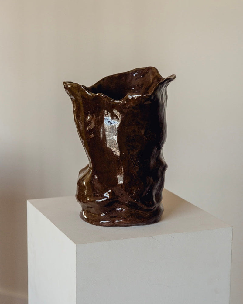 Contemporary Vase in Glazed Ceramic - The Modica Collection by Passé The Store | The Oblist