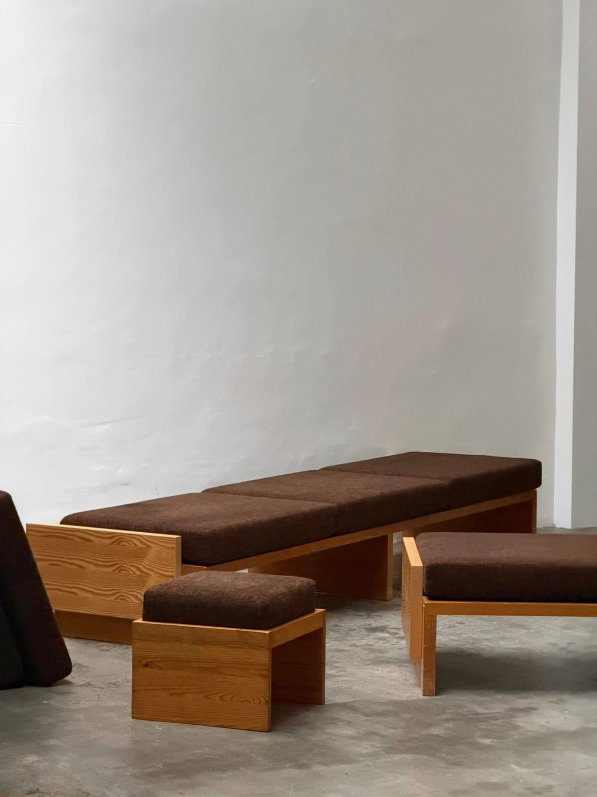 Modernist Benches and Stool, c.1970