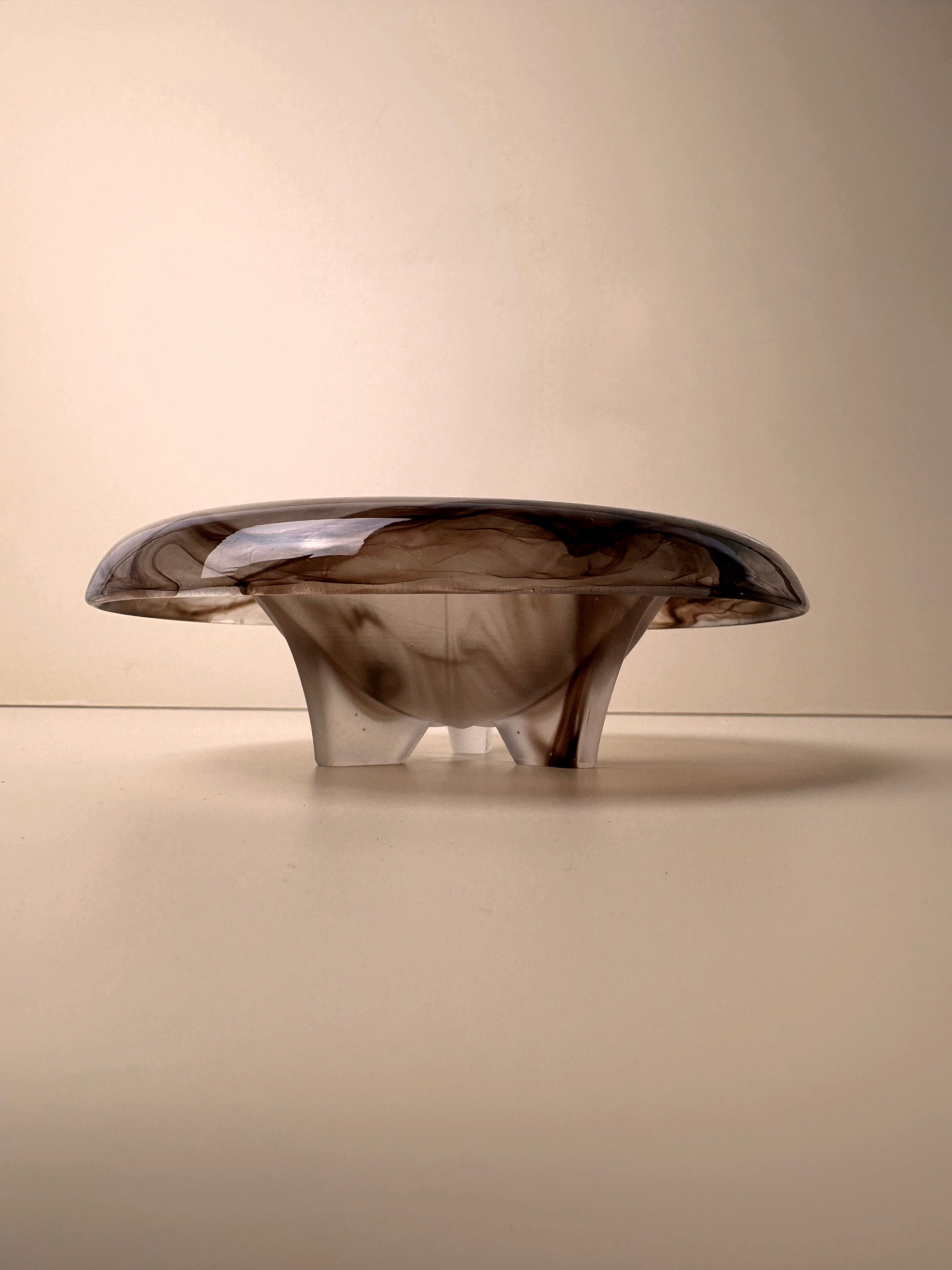 German Art Deco Cloud Glass Bowl around 1930
