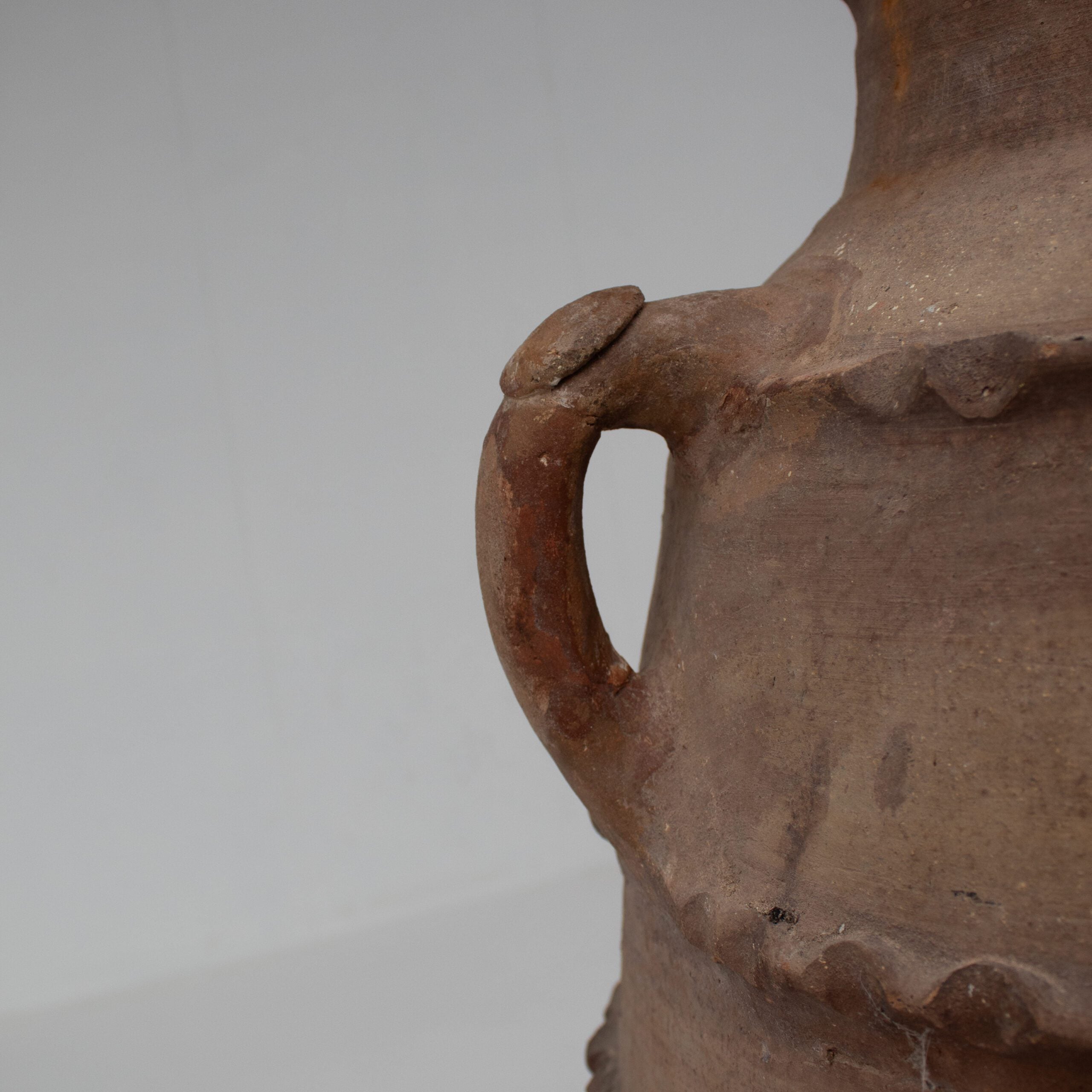Large Rustic Terracotta Vase — view 9